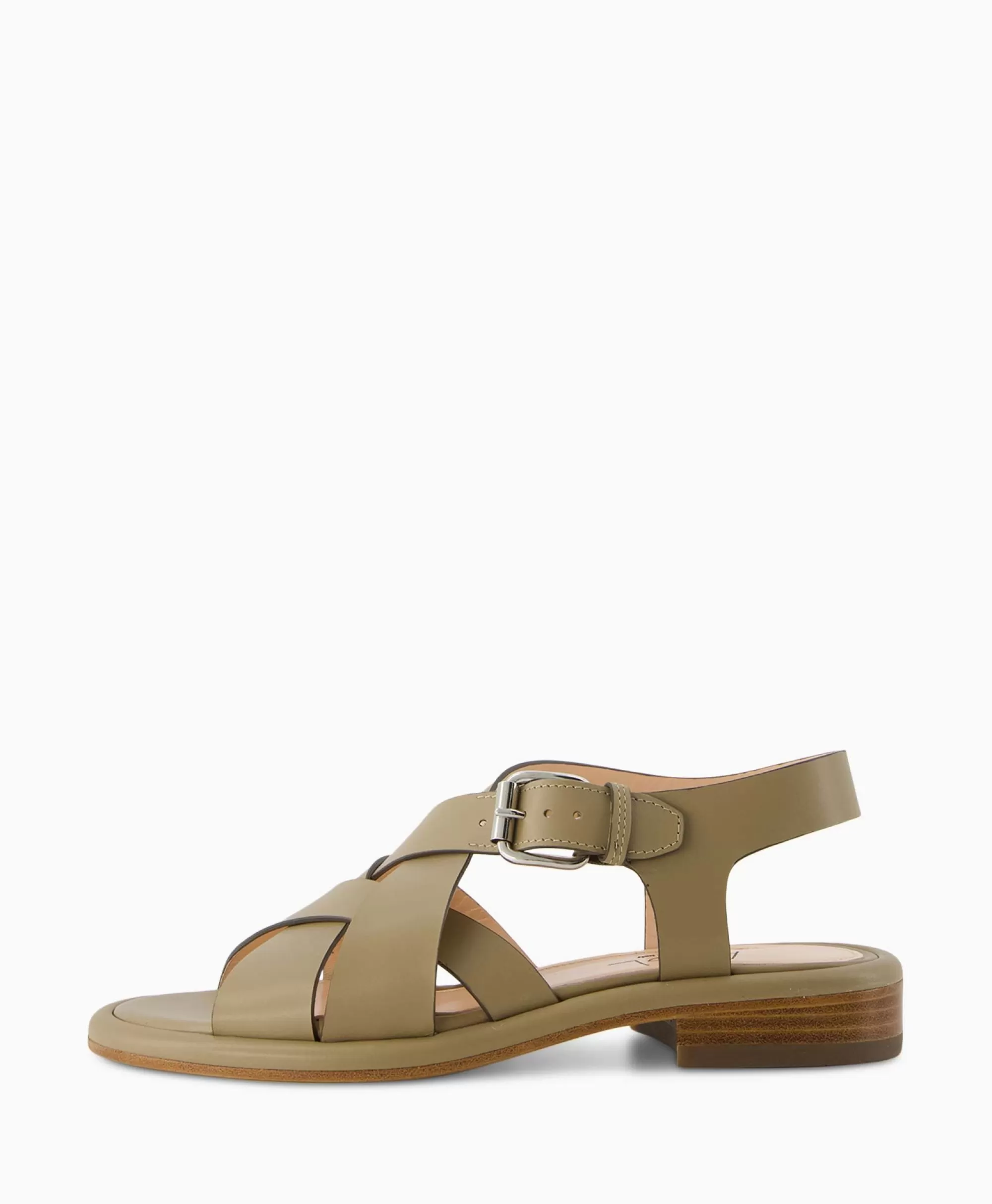 Sandalen*Agl Sandaal Zonder Hak Alison Multi Khaki