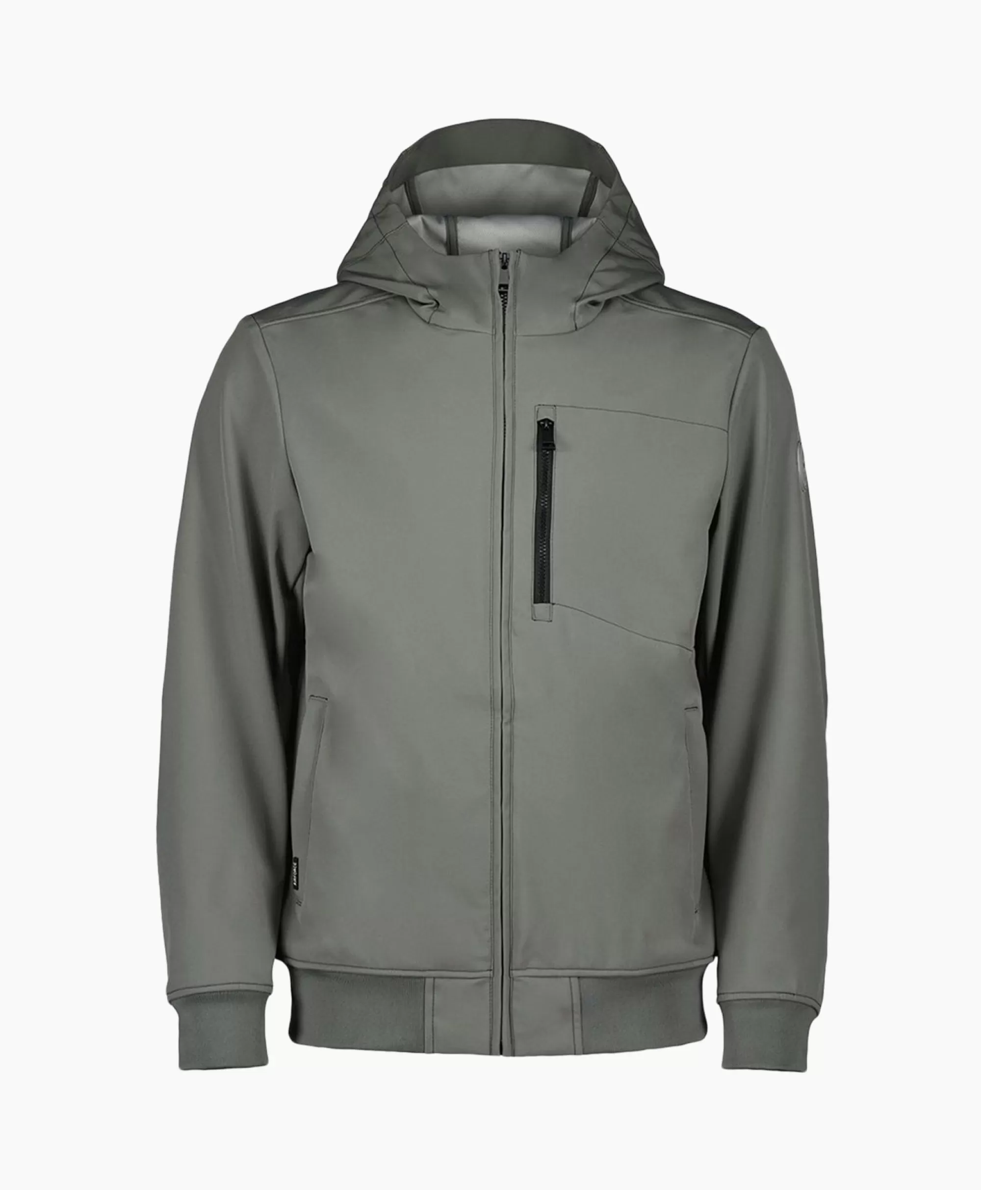 Jassen*Airforce Softshell Jas Hooded Grijs