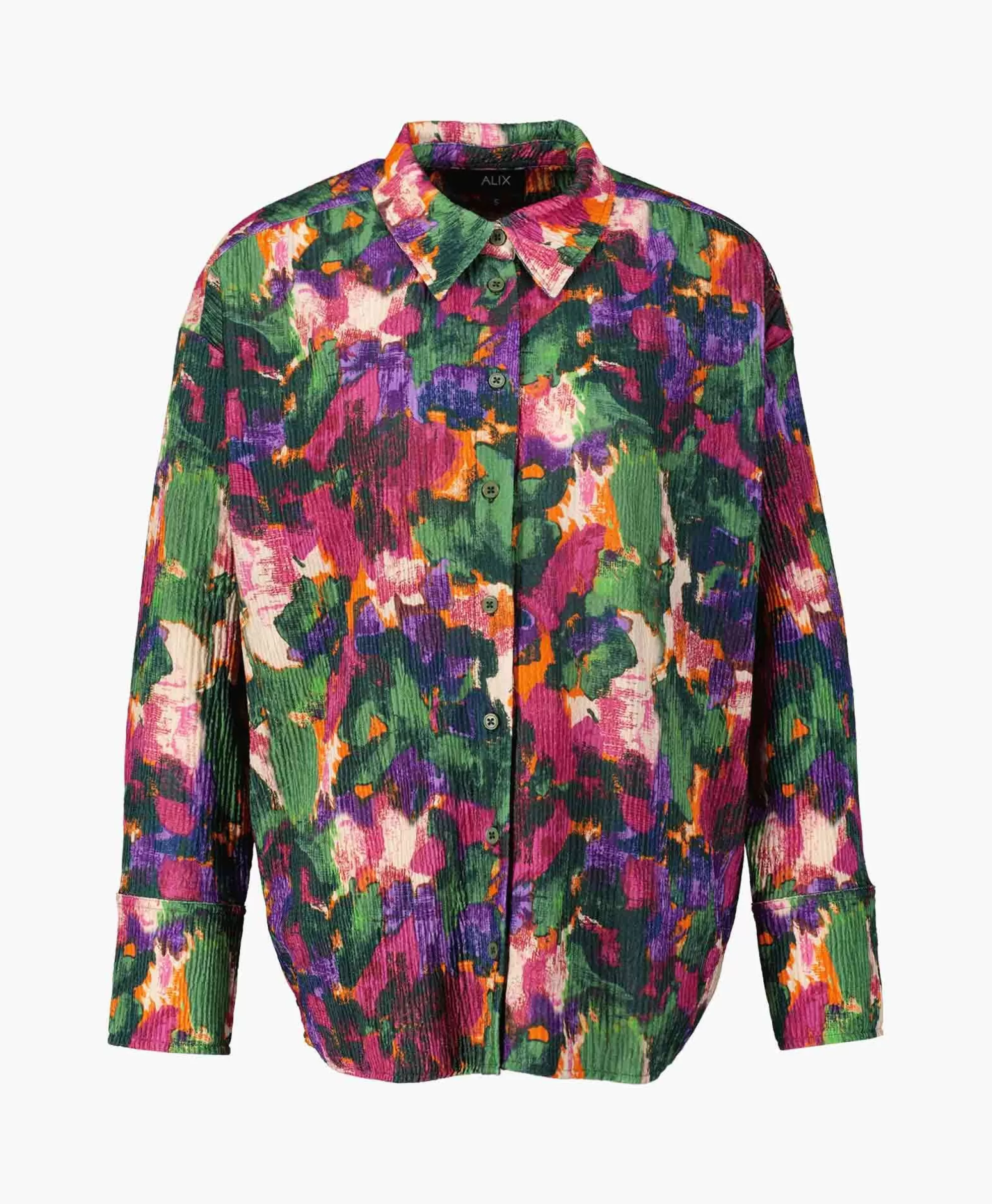 Blouses*Alix The Label Blouse Woven Camouflage Flower Zwart