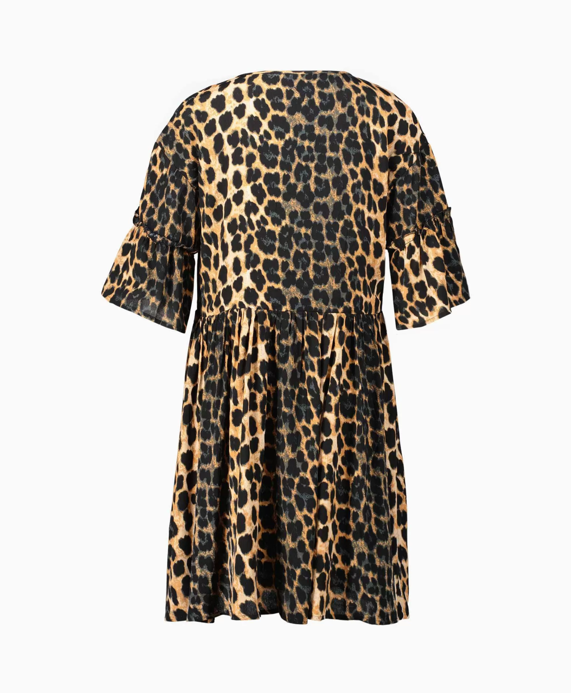 Bruiloftskleding*Alix The Label Jurk Ladies Woven Animal Dress Print + 2 Kleurig