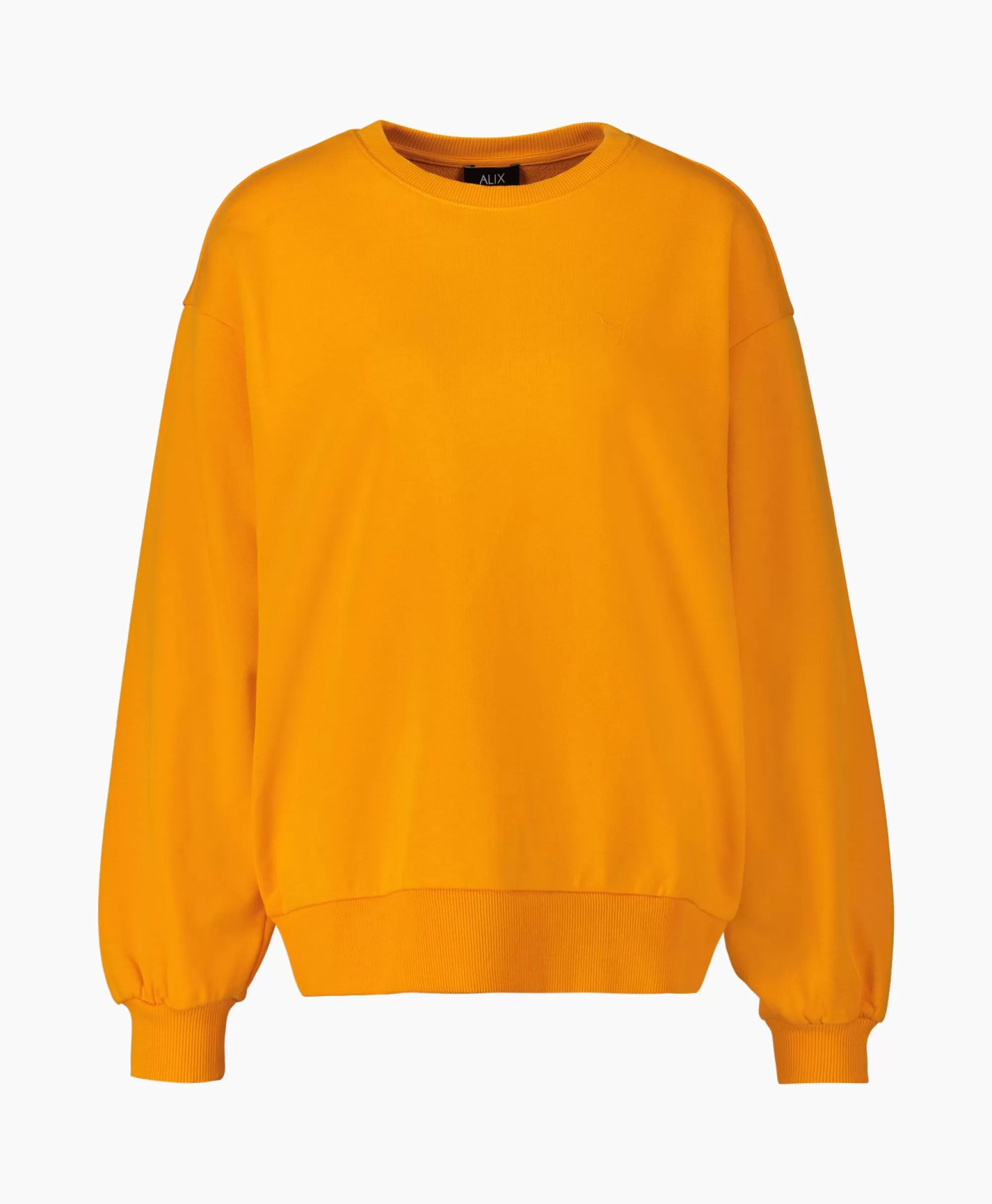 Truien*Alix The Label Pullover Knitted Patch Oranje