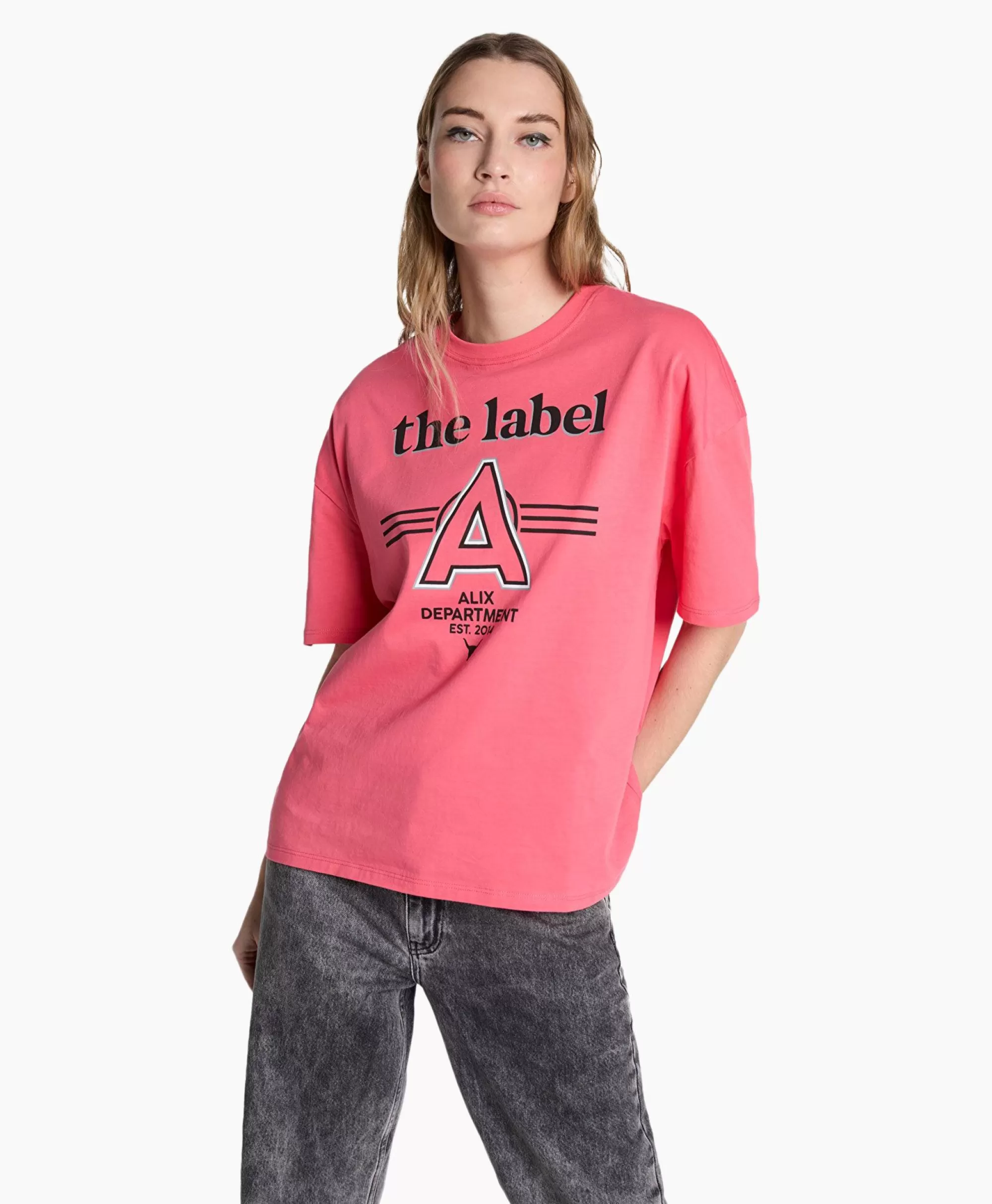 T-Shirts & Tops*Alix The Label T-Shirt Korte Mouw Knitted A Pink