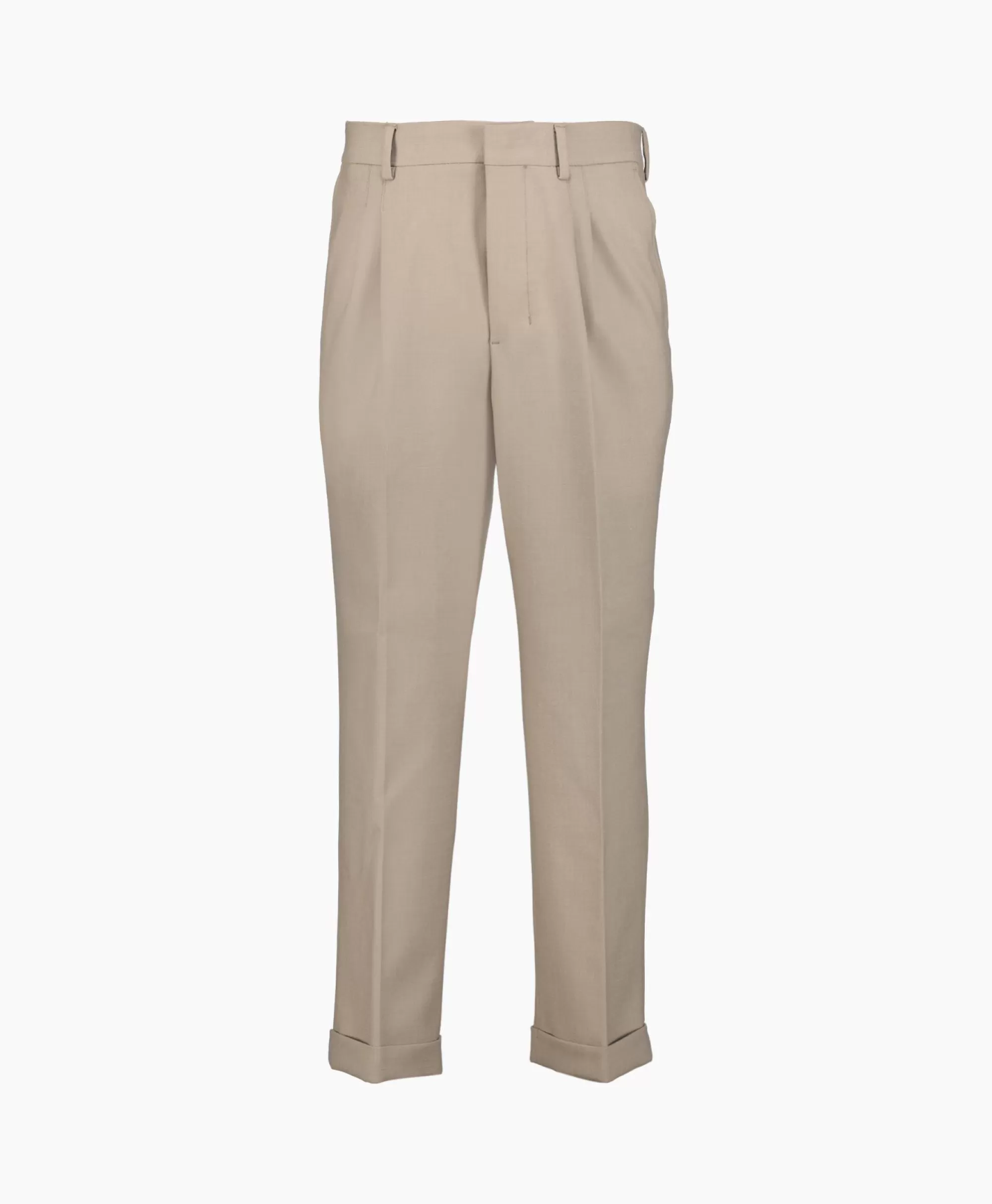 Broeken*Ami Paris Broek Carott Fit Taupe