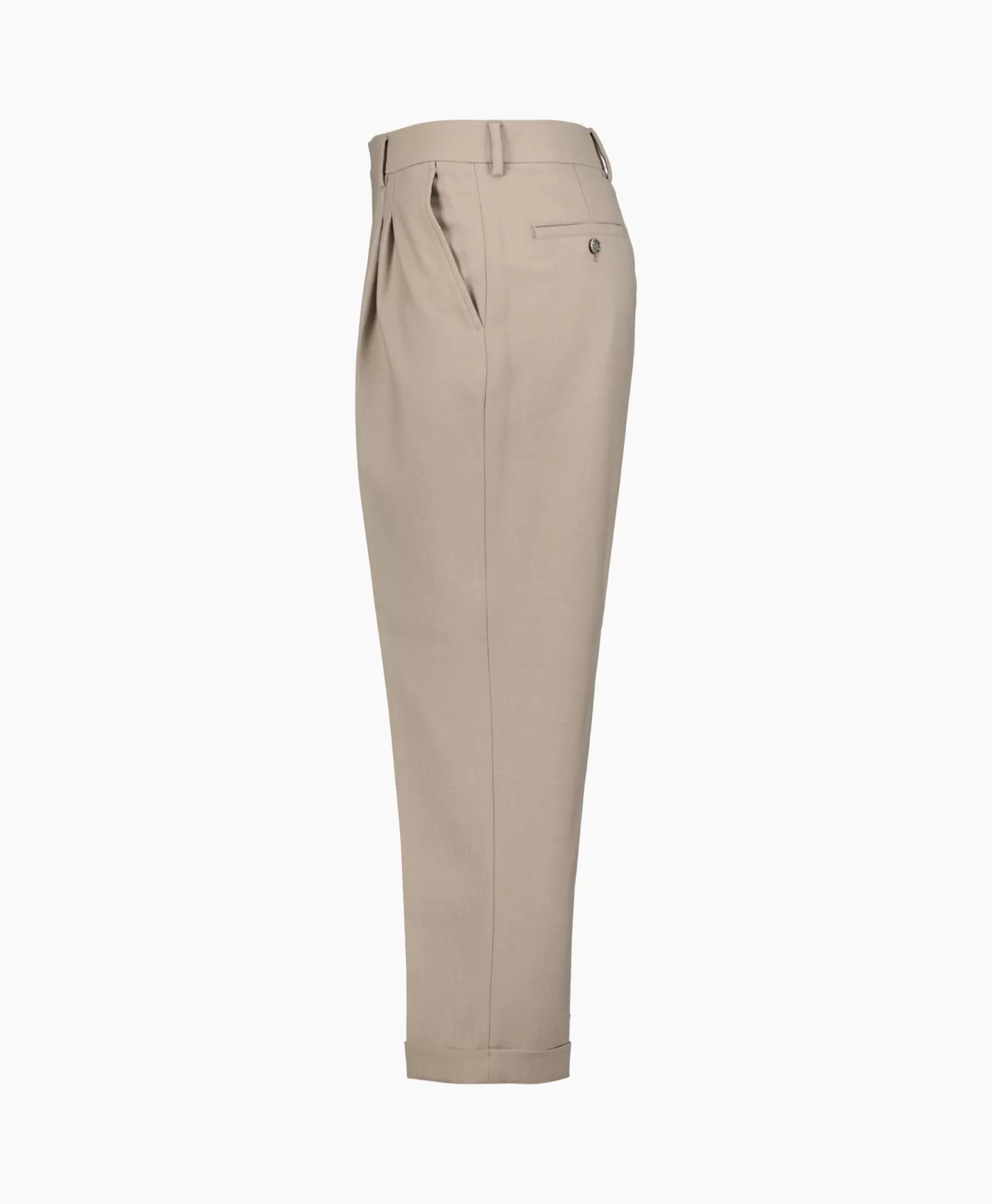 Broeken*Ami Paris Broek Carott Fit Taupe