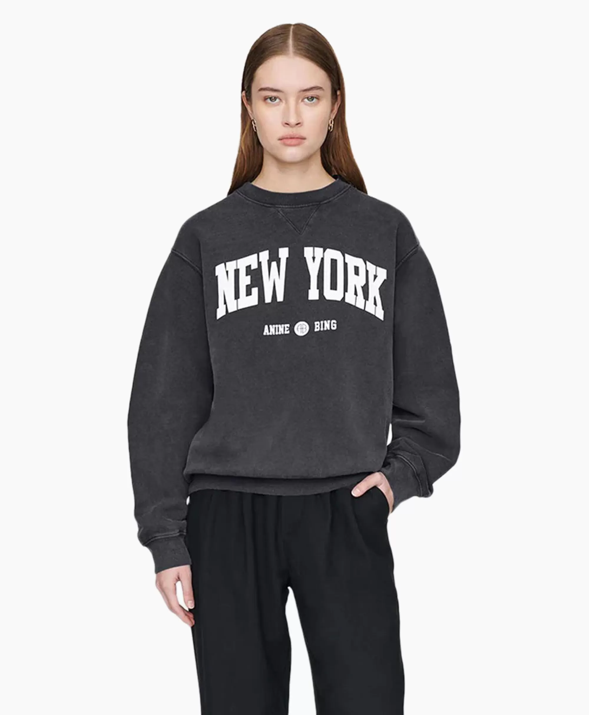 Truien*Anine Bing Sweater Ramona New York Zwart