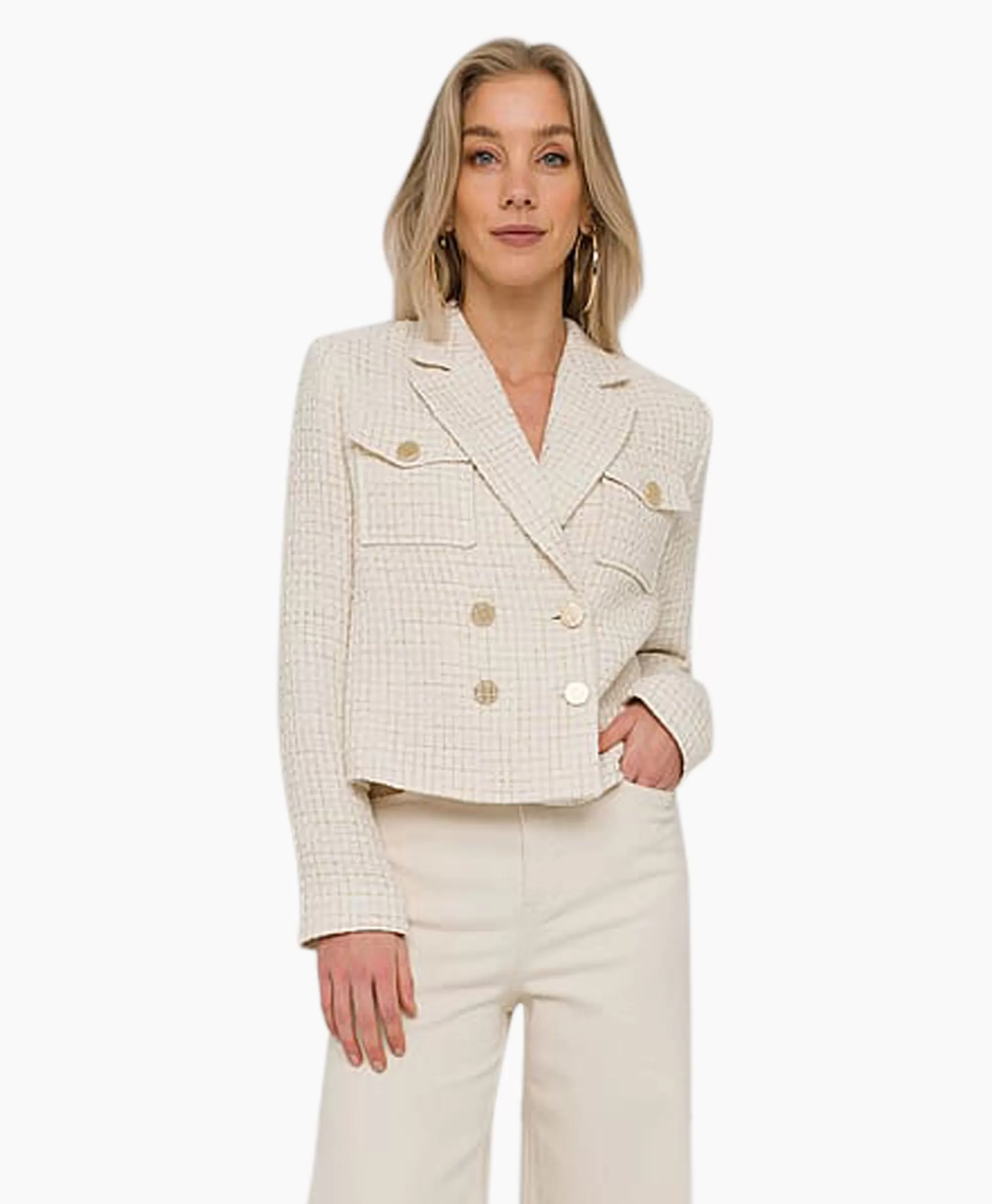 Blazers*Anna Van Toor Blazer 33A01-02613 Off White