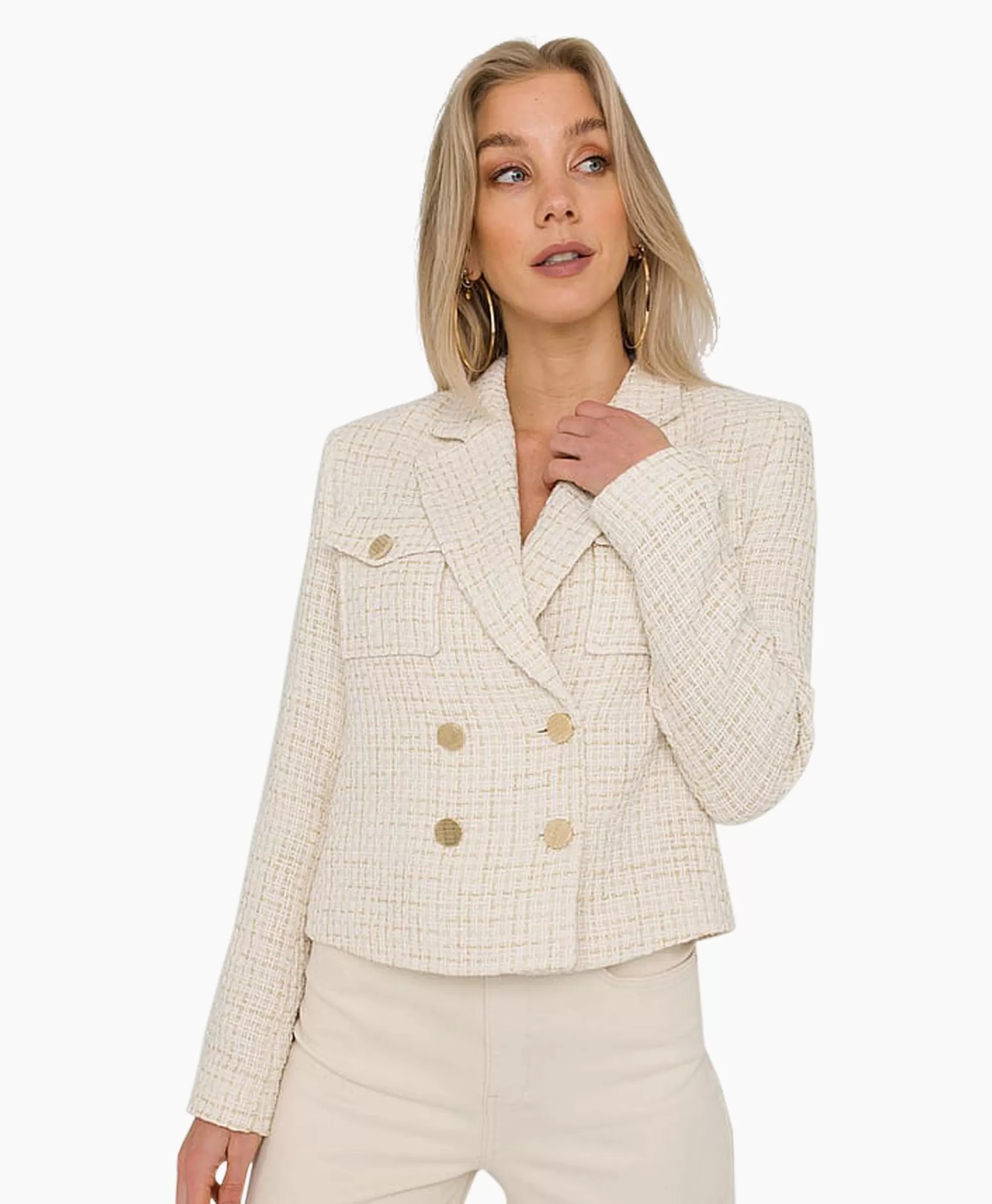 Blazers*Anna Van Toor Blazer 33A01-02613 Off White