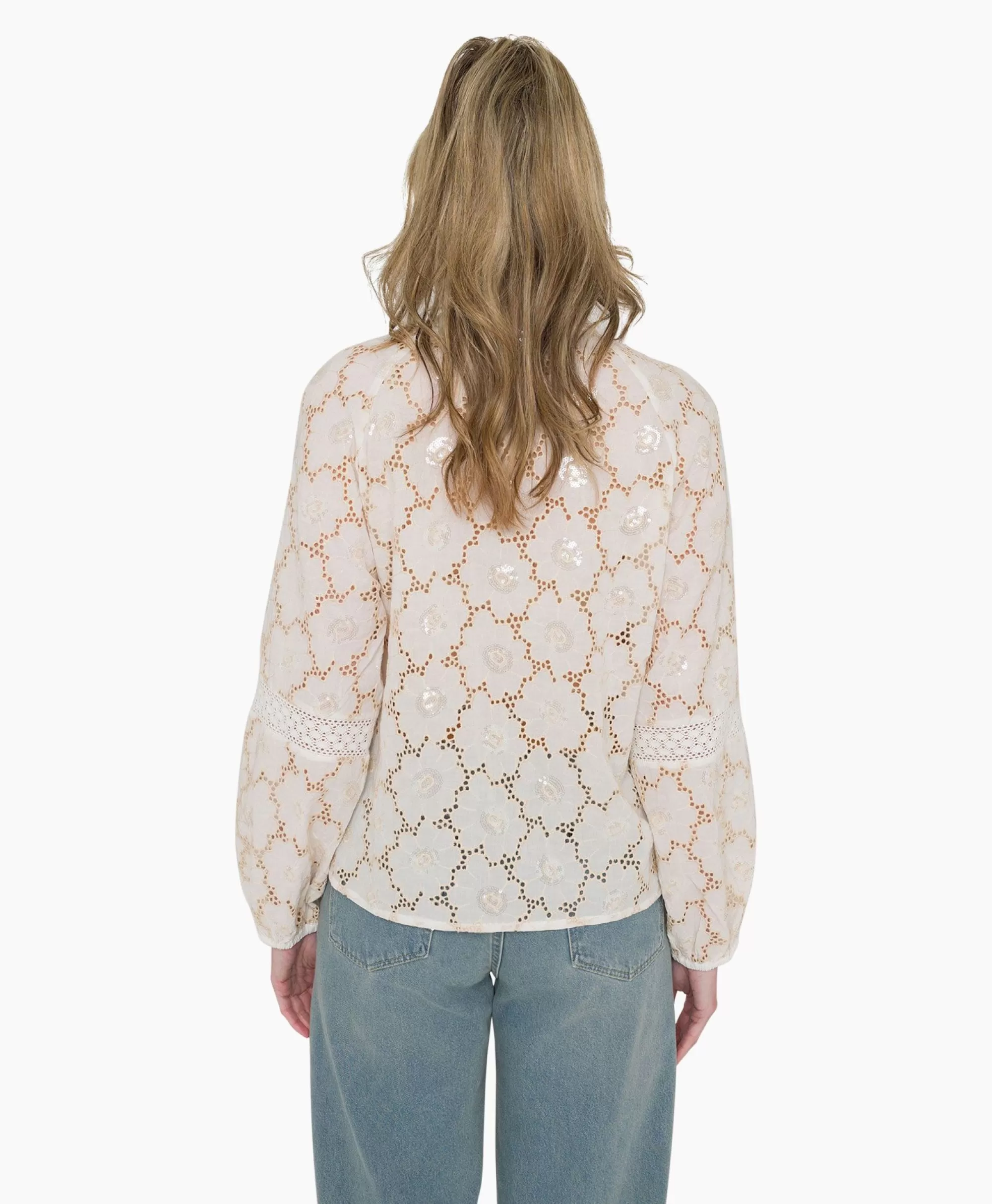 Blouses*Anna Van Toor Blouse 17A05-03445A Zand