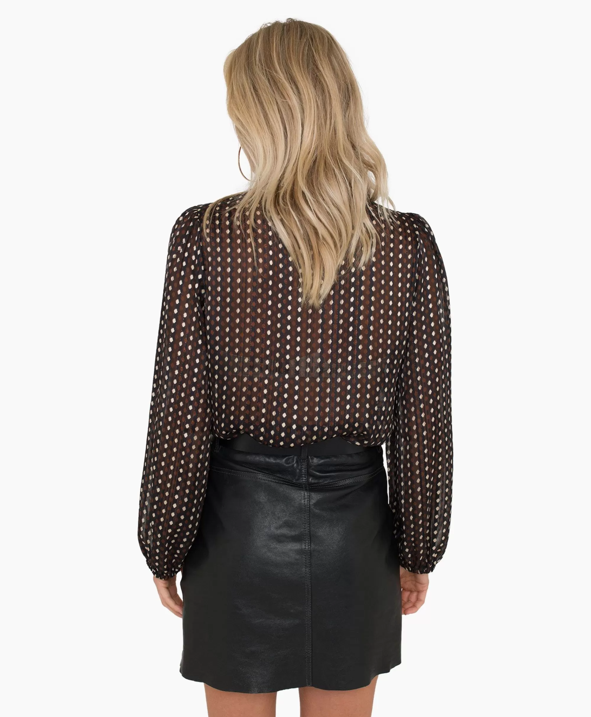 Blouses*Anna Van Toor Blouse 74A05-03367 Zwart