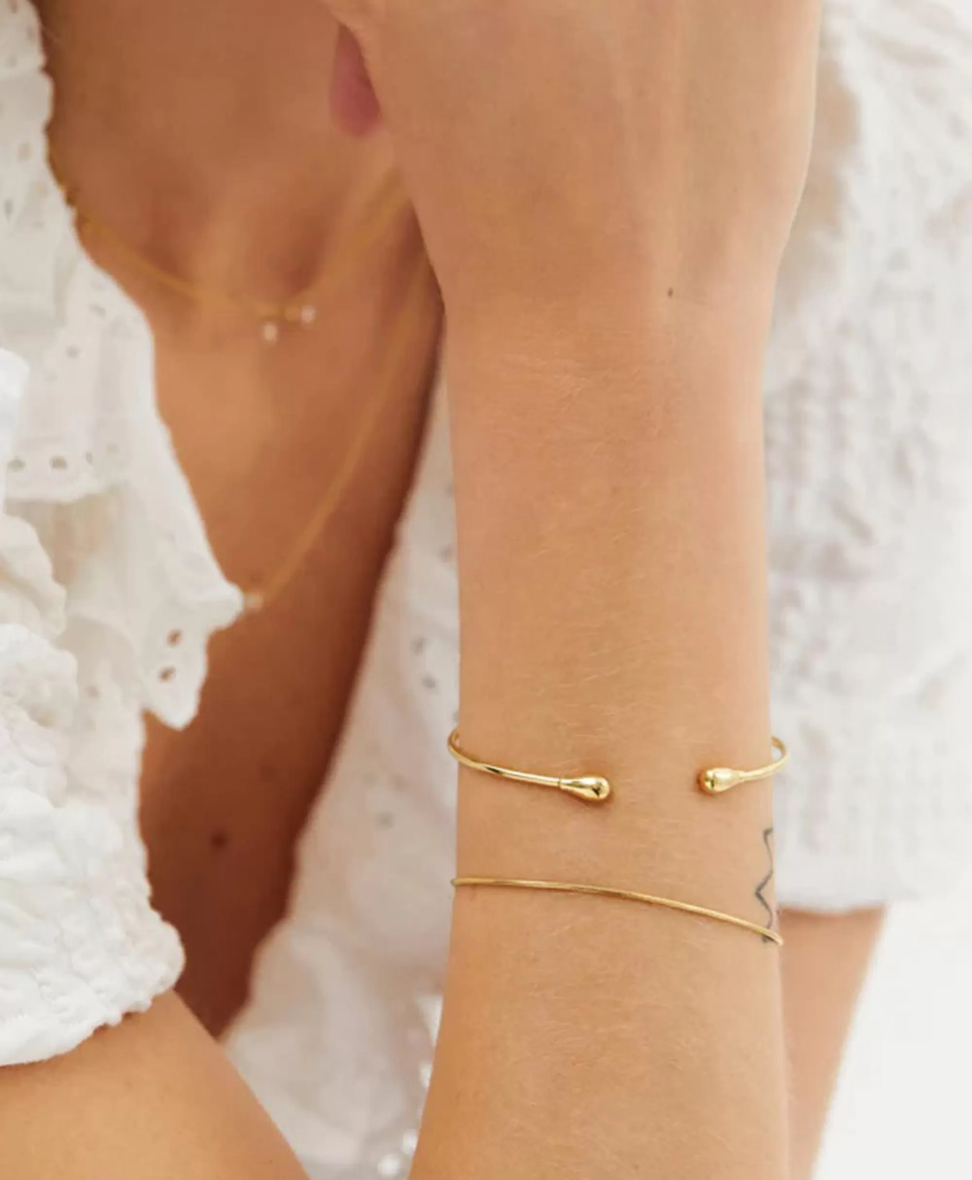 Sieraden*Anna+nina Armband Drop Cuff Goud