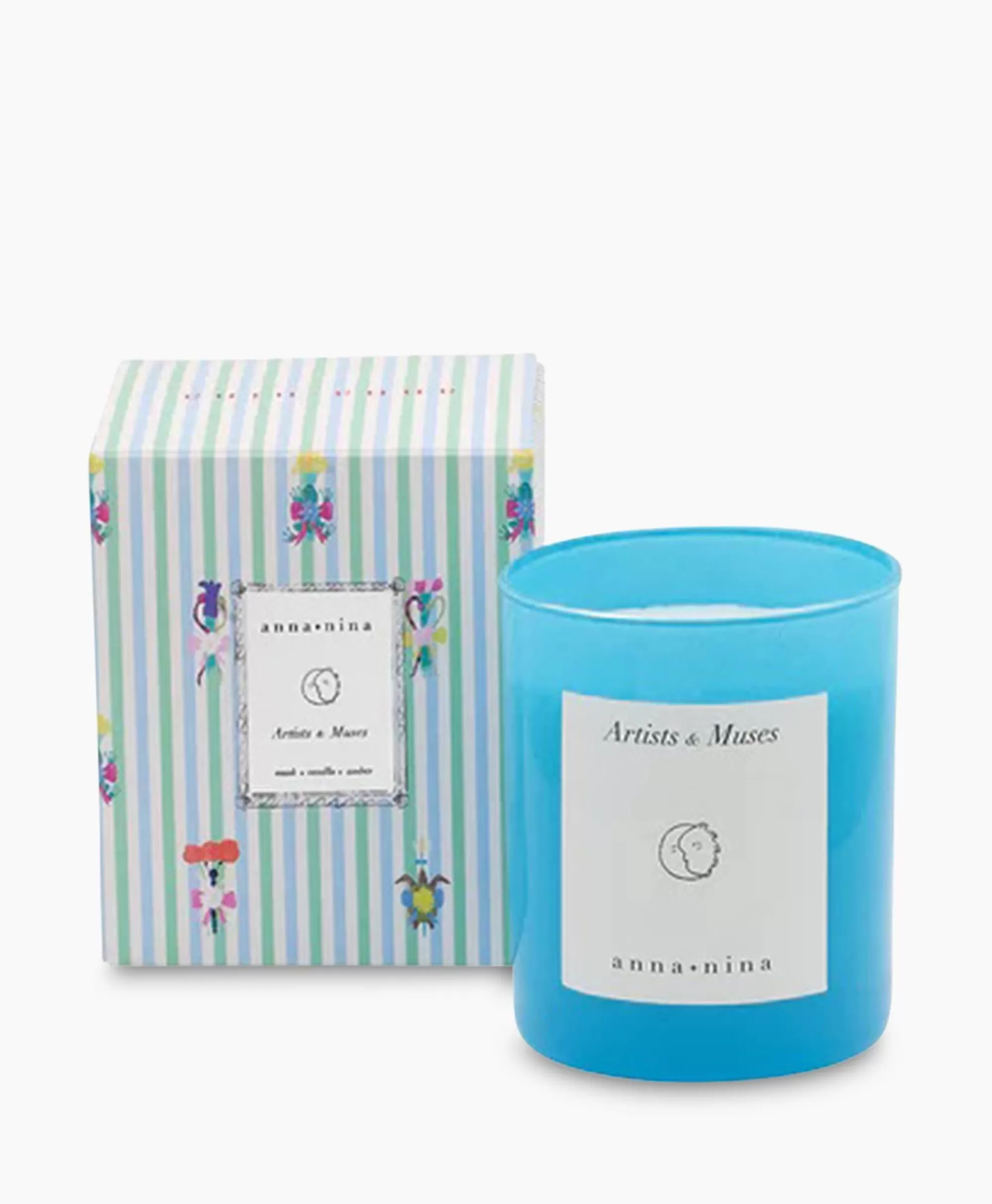 Lifestyle*Anna+nina Kaars Artists And Muses Scented Candle Blauw