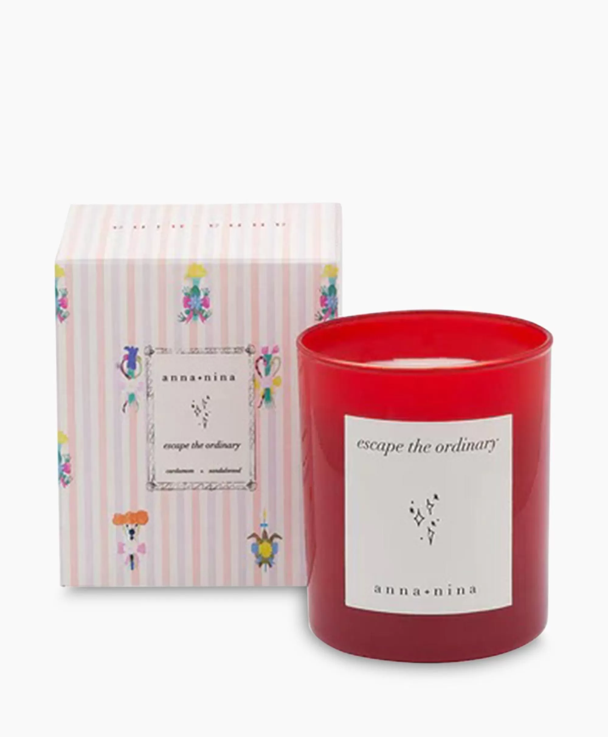 Lifestyle*Anna+nina Kaars Escape The Ordinary Scented Candle Rood