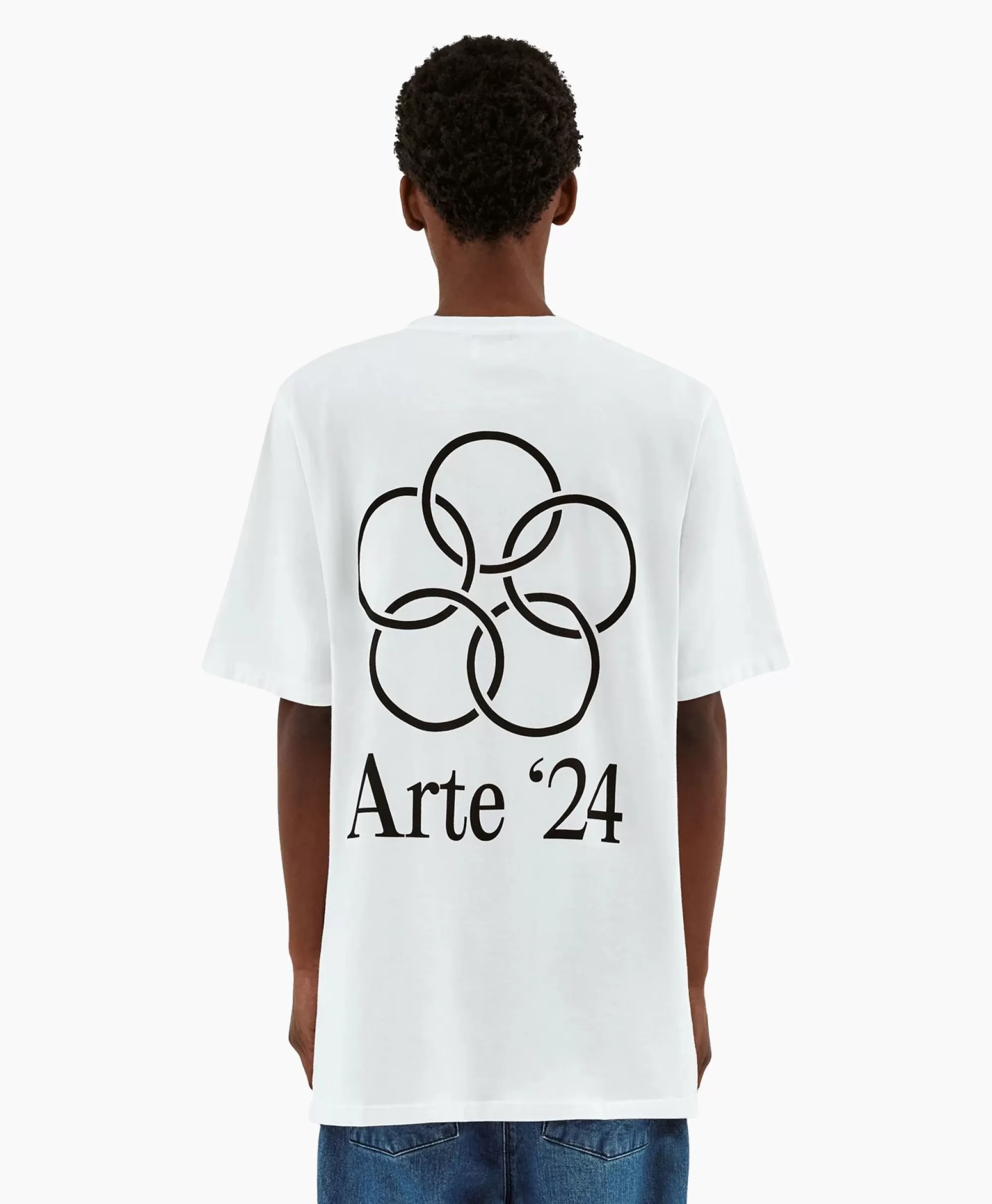 T-Shirts*Arte Antwerp T-Shirt Korte Mouw Arte'24 Circles Back Wit