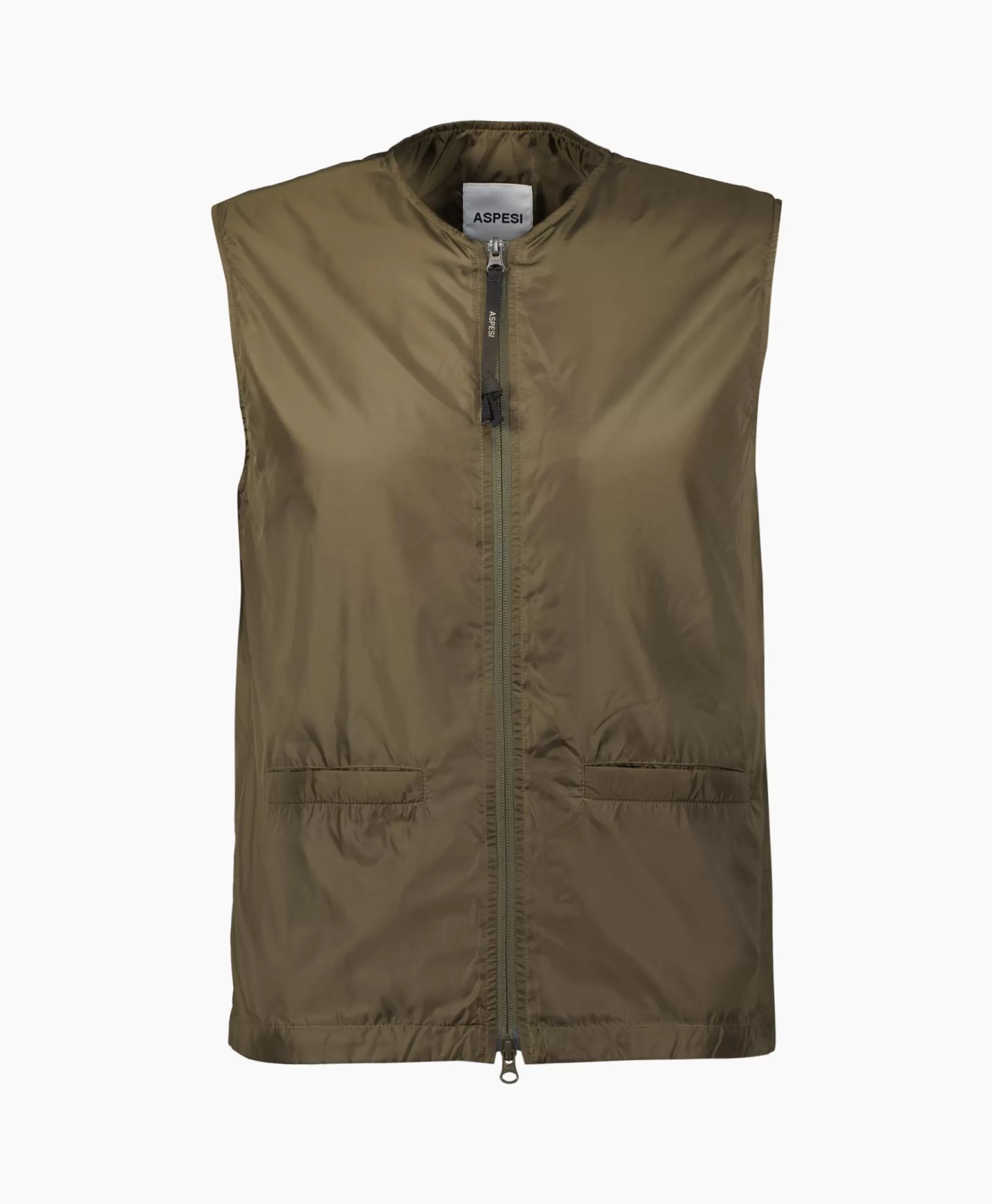 Jassen*Aspesi Bodywarmer Gilet Minimo Khaki