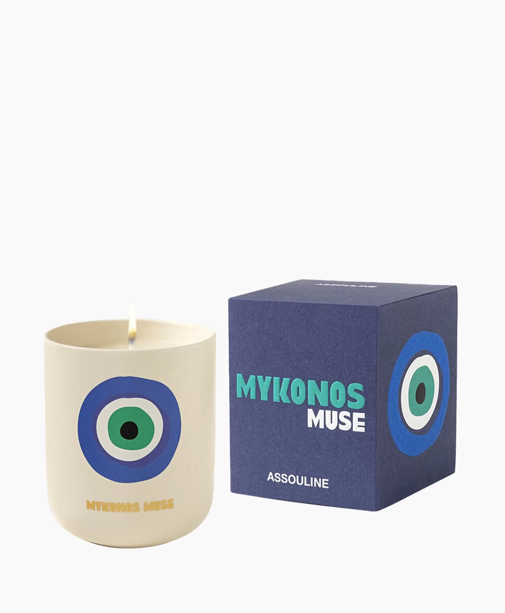 Lifestyle*Assouline Kaars Mykonos Muse - Travelfrom Home Candle Diversen