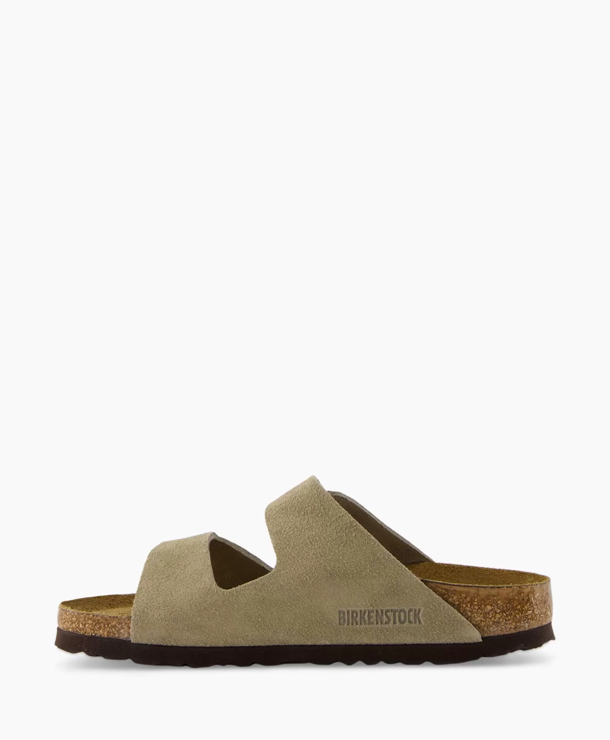 Sandalen*Birkenstock Sandaal Zonder Hak Arizona Sfb Taupe