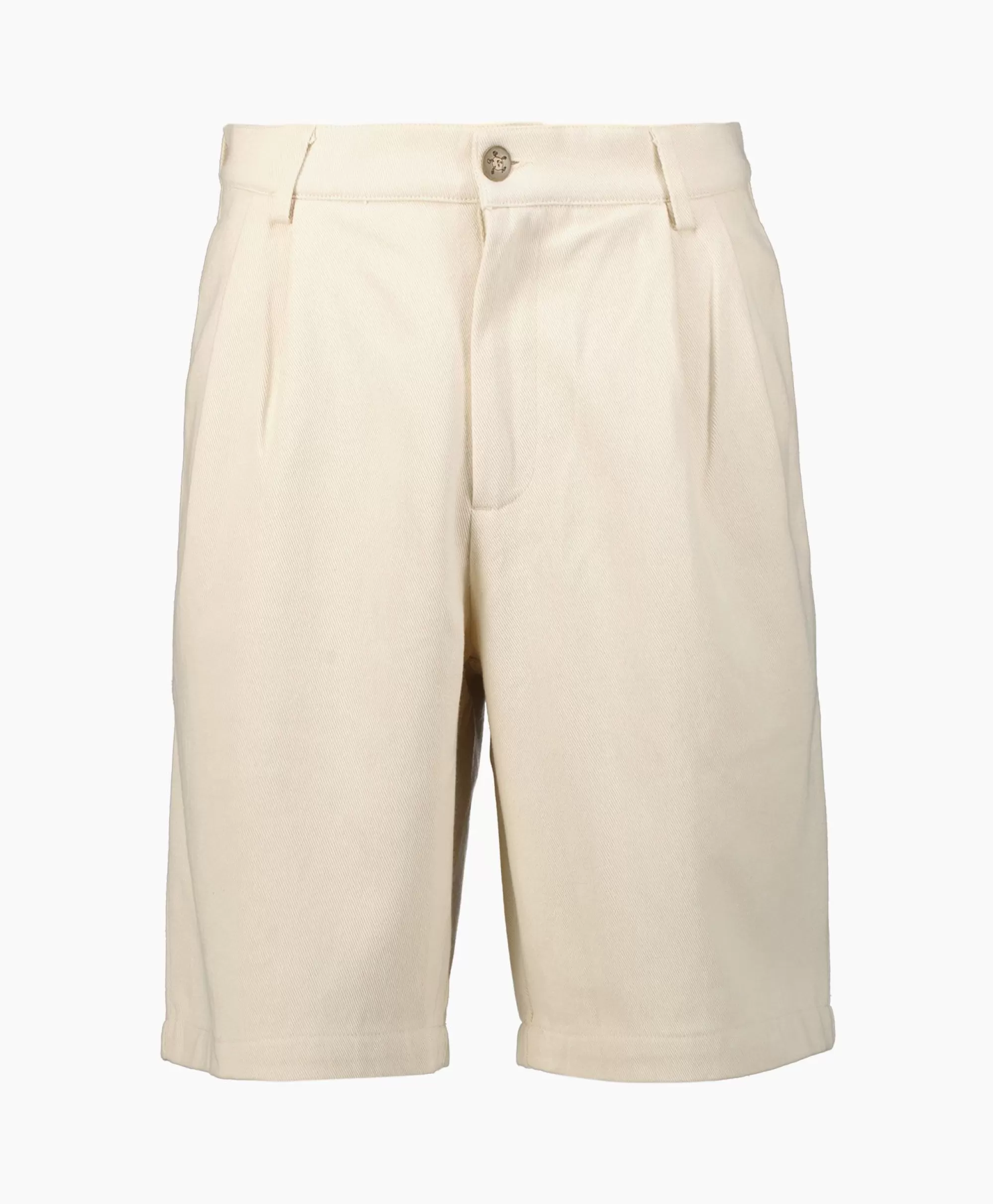 Broeken*Bram's Fruit Bram'S Fruit Korte Broek Twill Shorts Beige