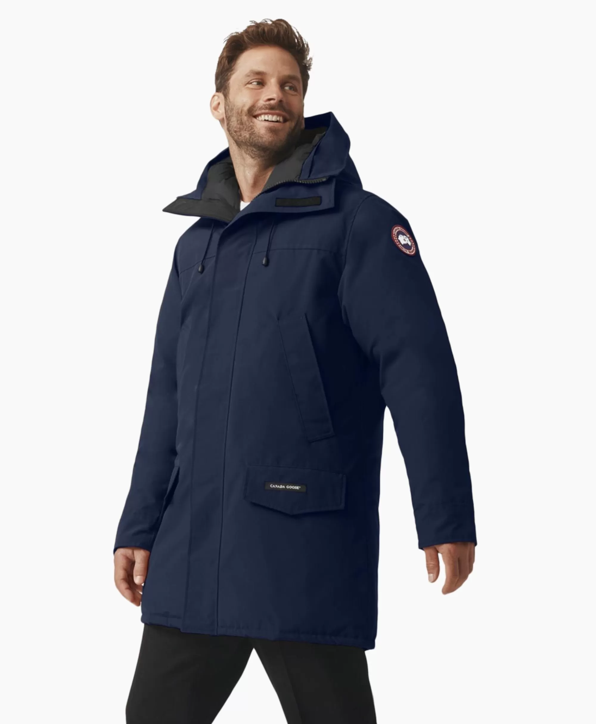 Jassen Canada Goose Gewatteerde Jas Langford Parka Blauw Van Dijk Outlet