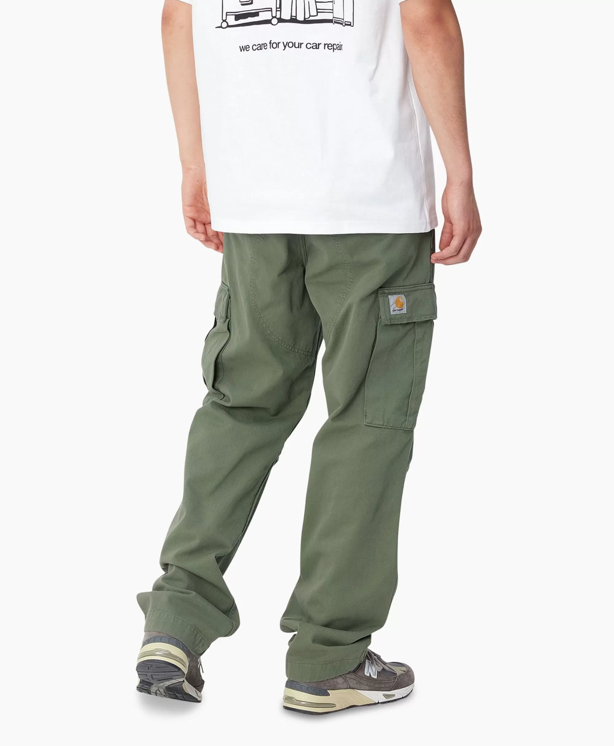 Broeken*Carhartt Wip Cargobroek Regular Cargo Donker Groen