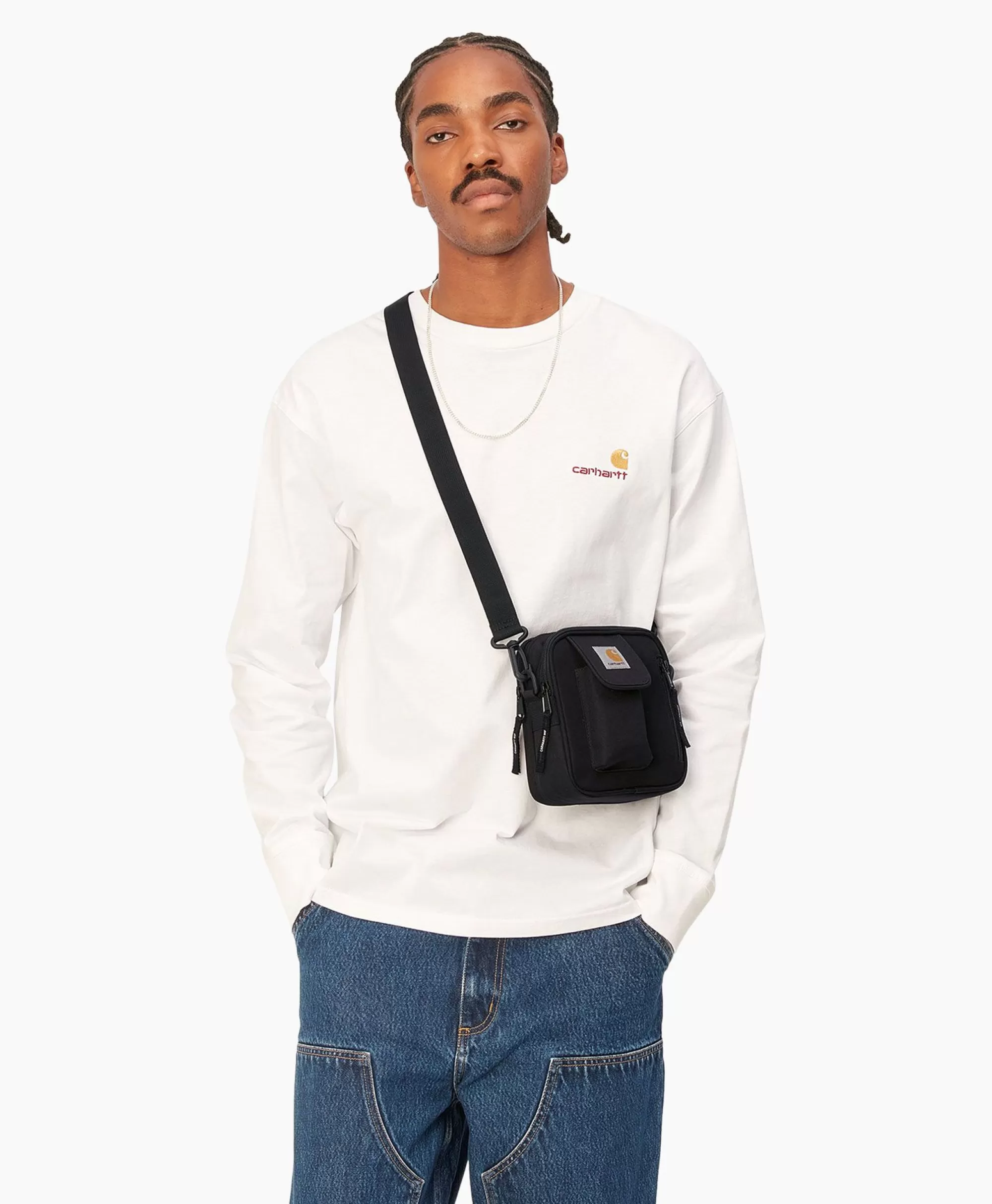 Tassen*Carhartt Wip Heuptas Essentials Small Zwart