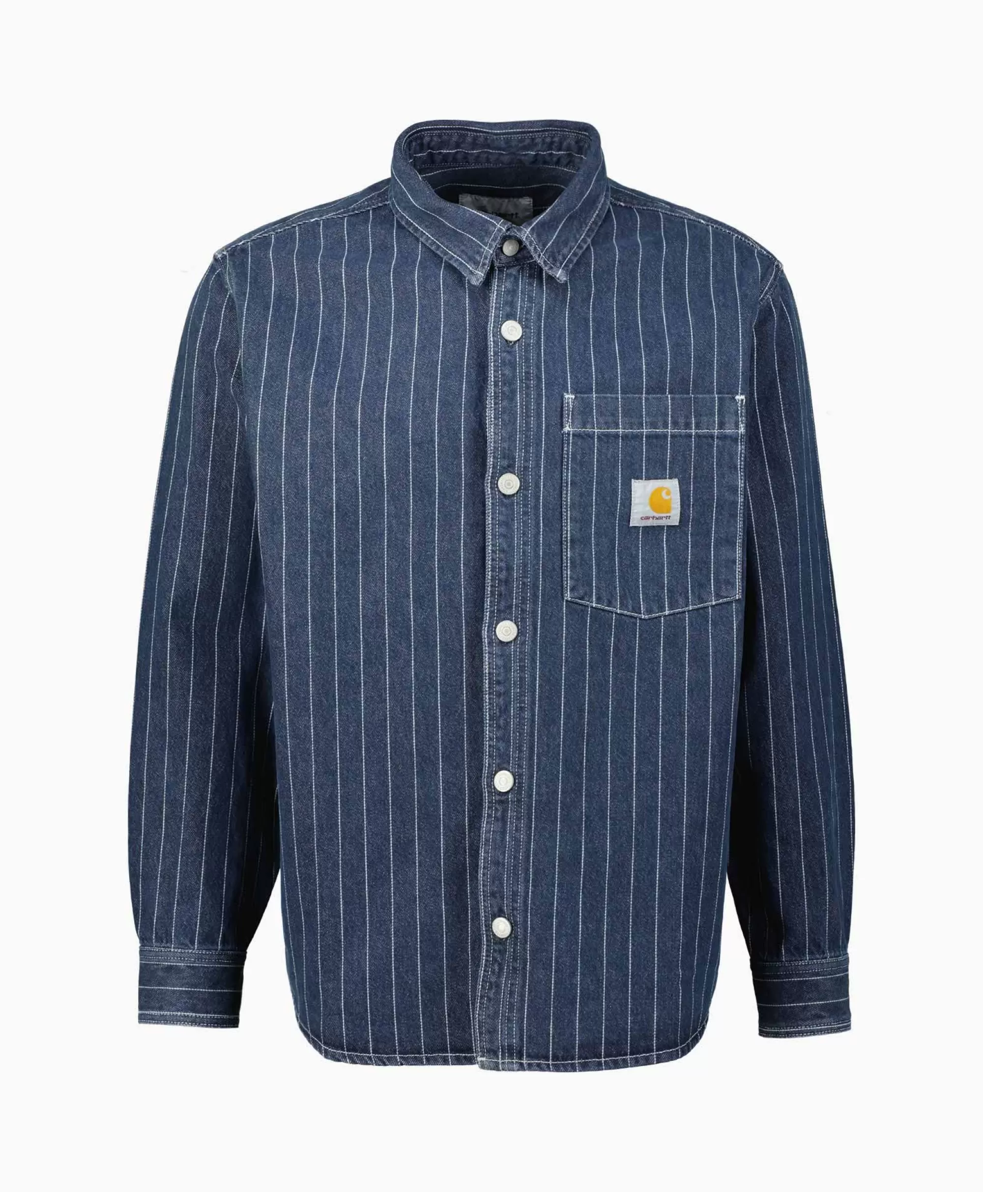 Jassen*Carhartt Wip Overshirt Orlean Donker Blauw