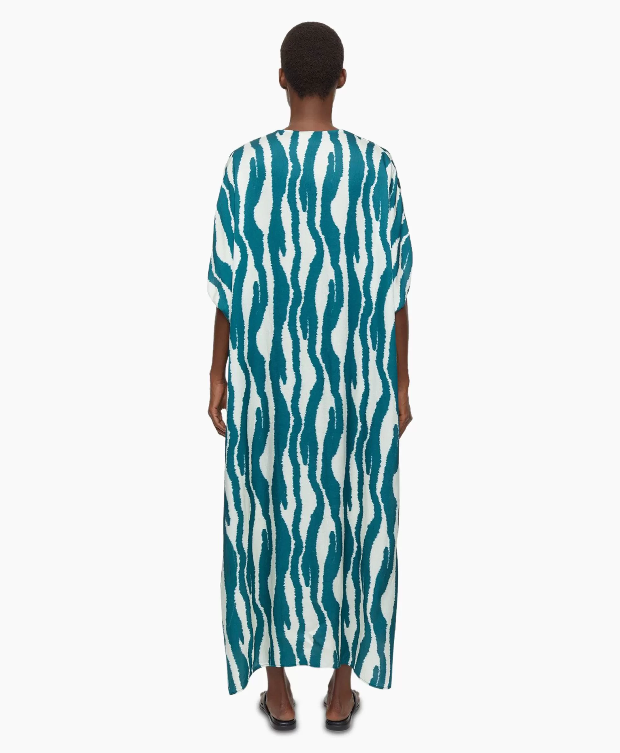 Jurken*Closed Maxi Jurk Caftan Blauw