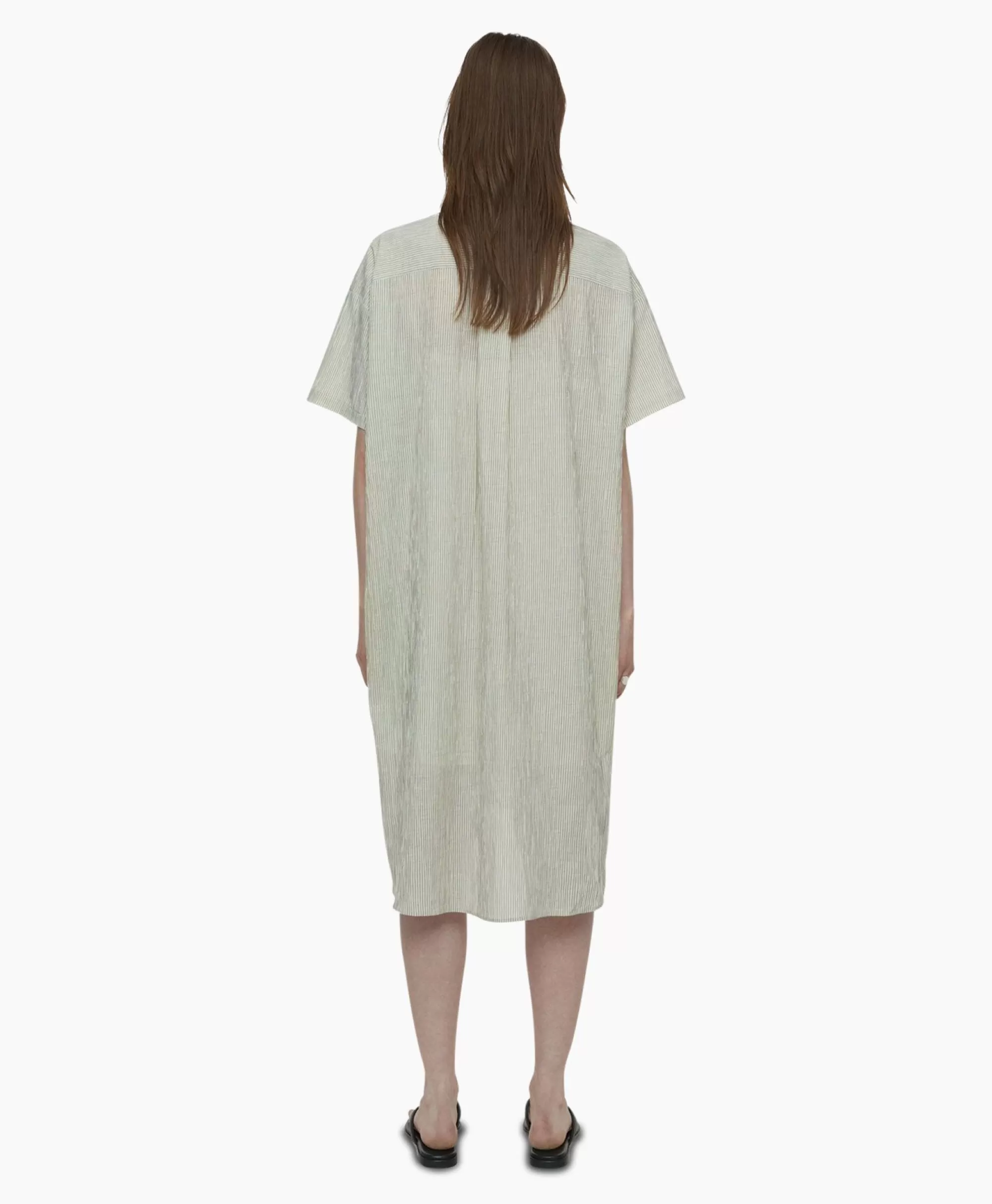 Jurken*Closed Mini Jurk Oversized Shirt Ecru