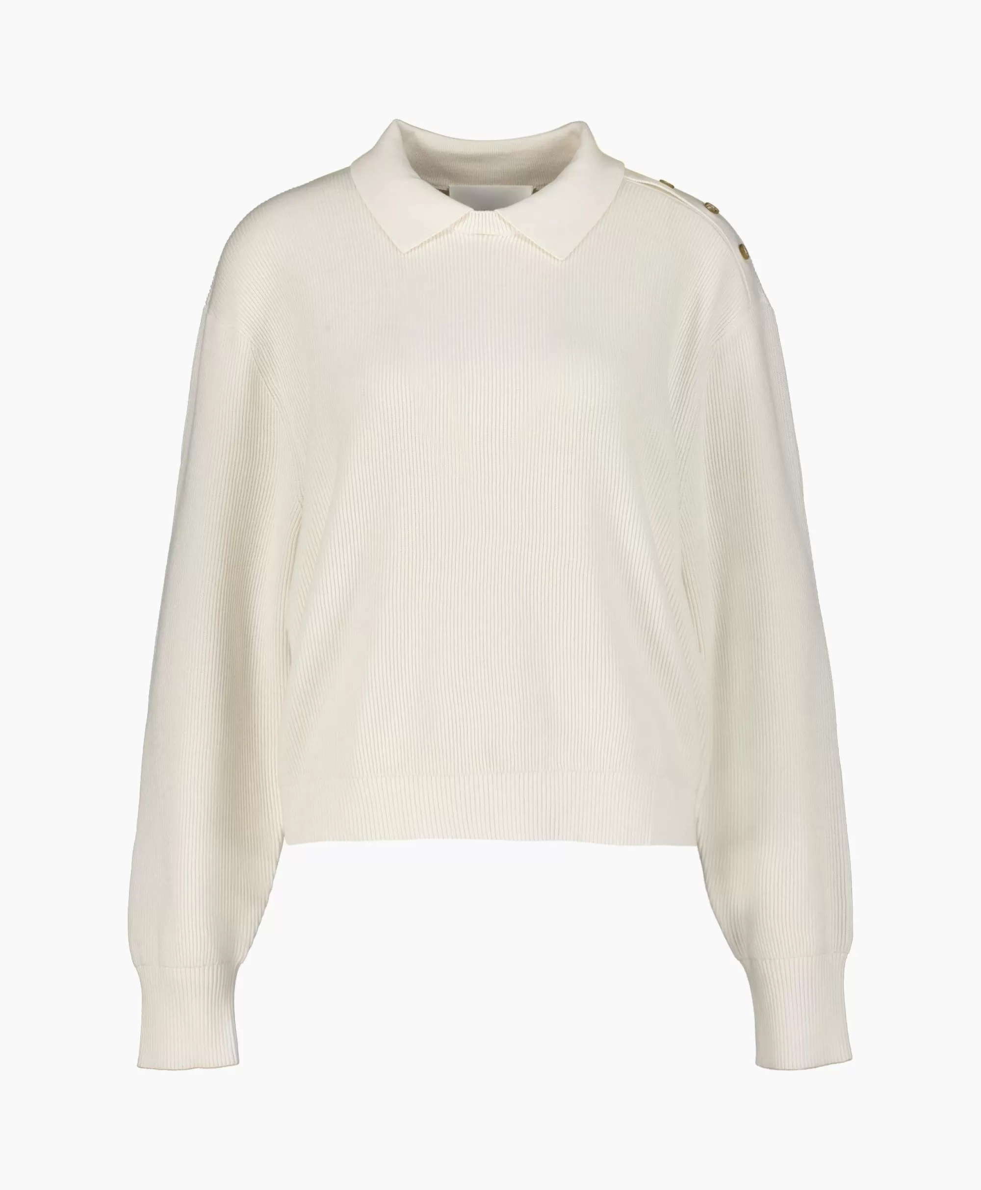 Truien*Closed Pullover Cropped Polo Off White