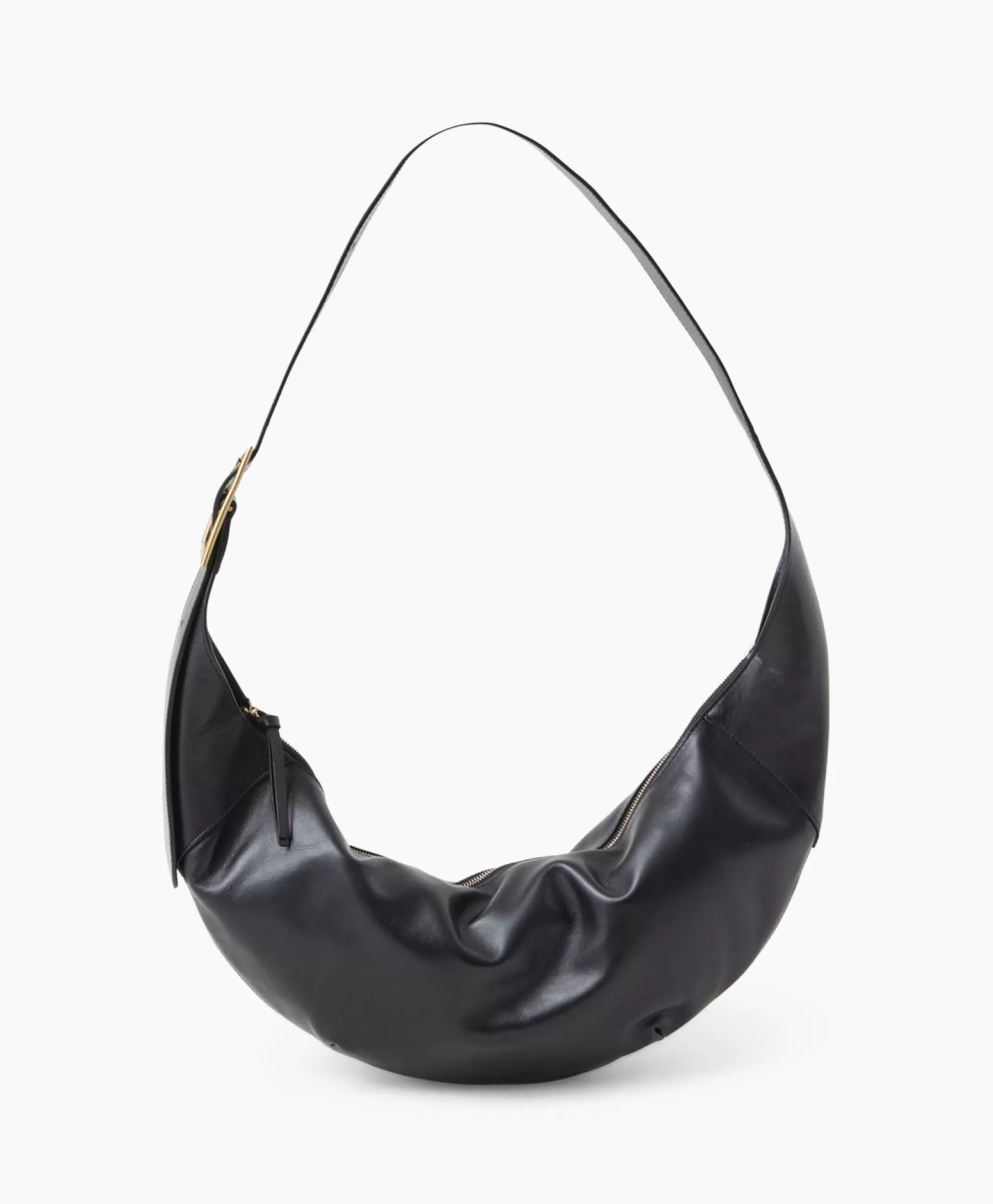 Tassen*Closed Schouder / Hand Tas Half Moon M Zwart