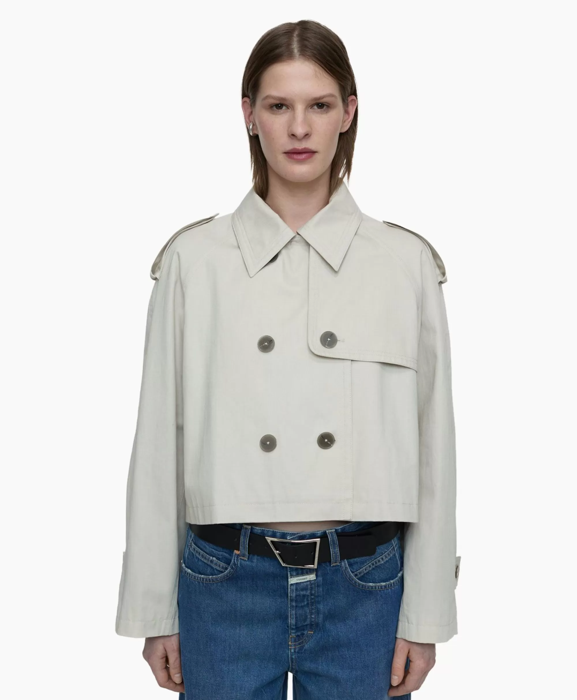 Jassen*Closed Trenchcoat Cropped Ecru