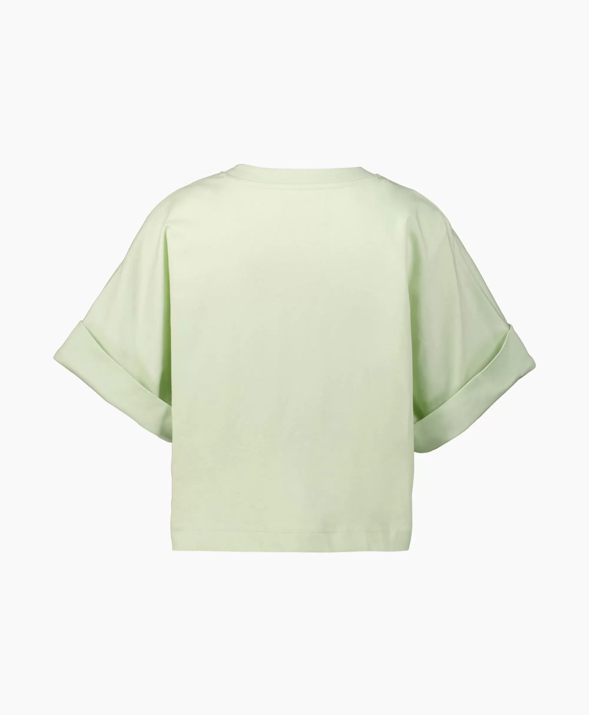 T-Shirts & Tops*Closed T-Shirt Korte Mouw Turn Up Licht Groen