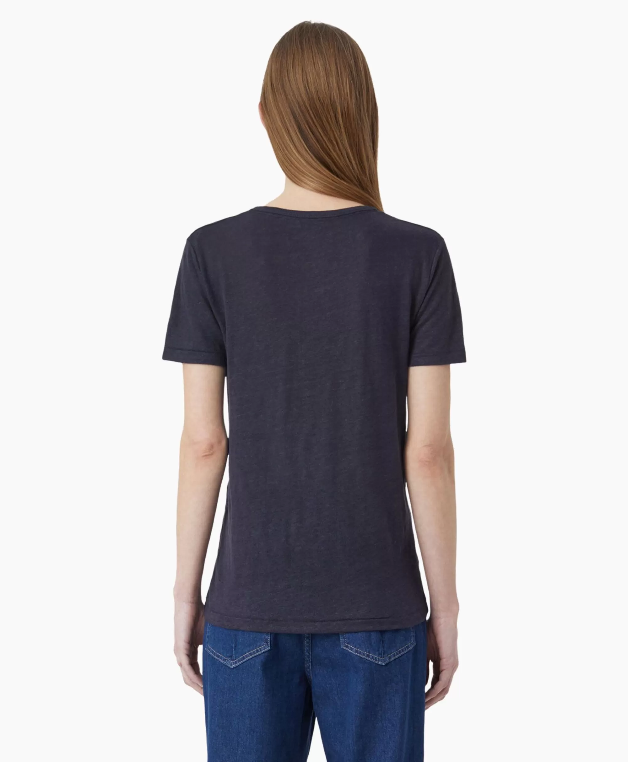 T-Shirts & Tops*Closed T-Shirt Korte Mouw V-Neck Blauw