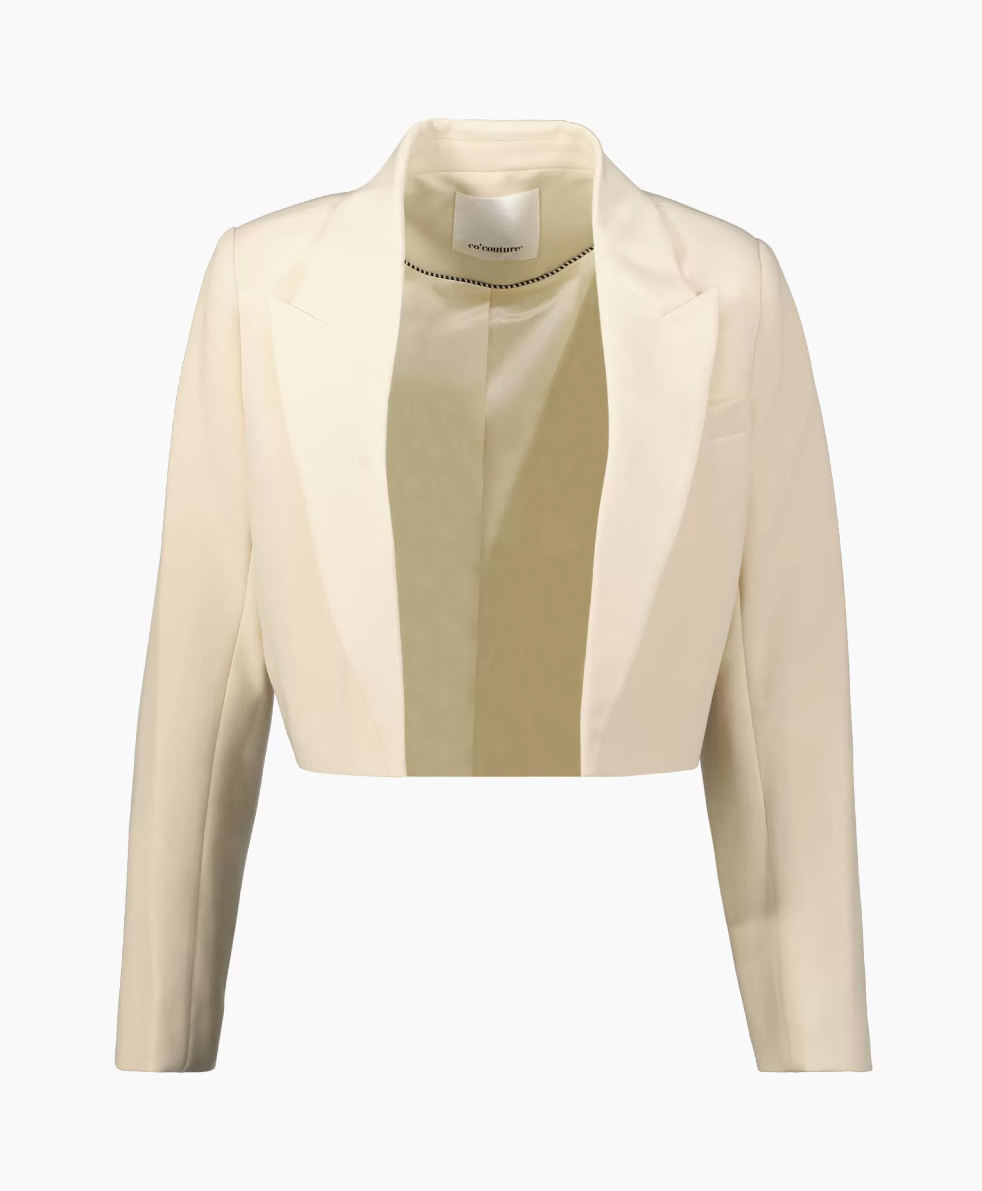 Blazers*Co'couture Co'Couture Blazer Vola Crop Beige