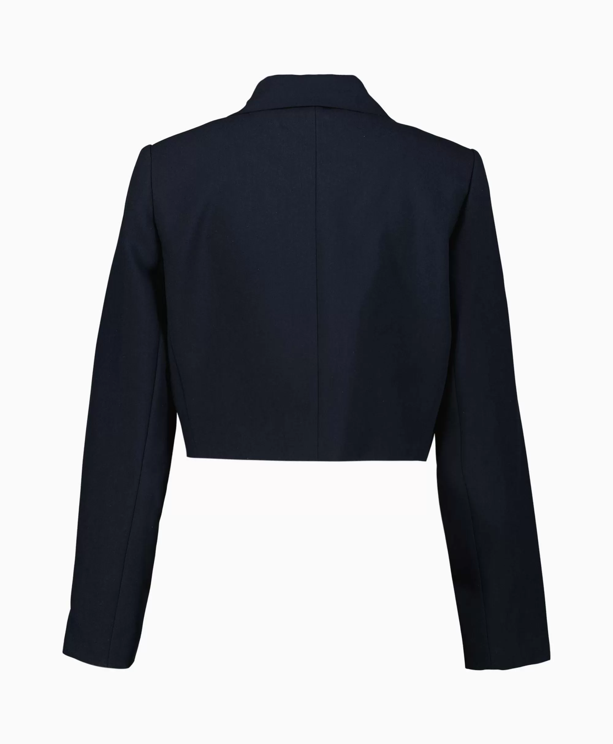 Blazers*Co'couture Co'Couture Blazer Vola Crop Donker Blauw