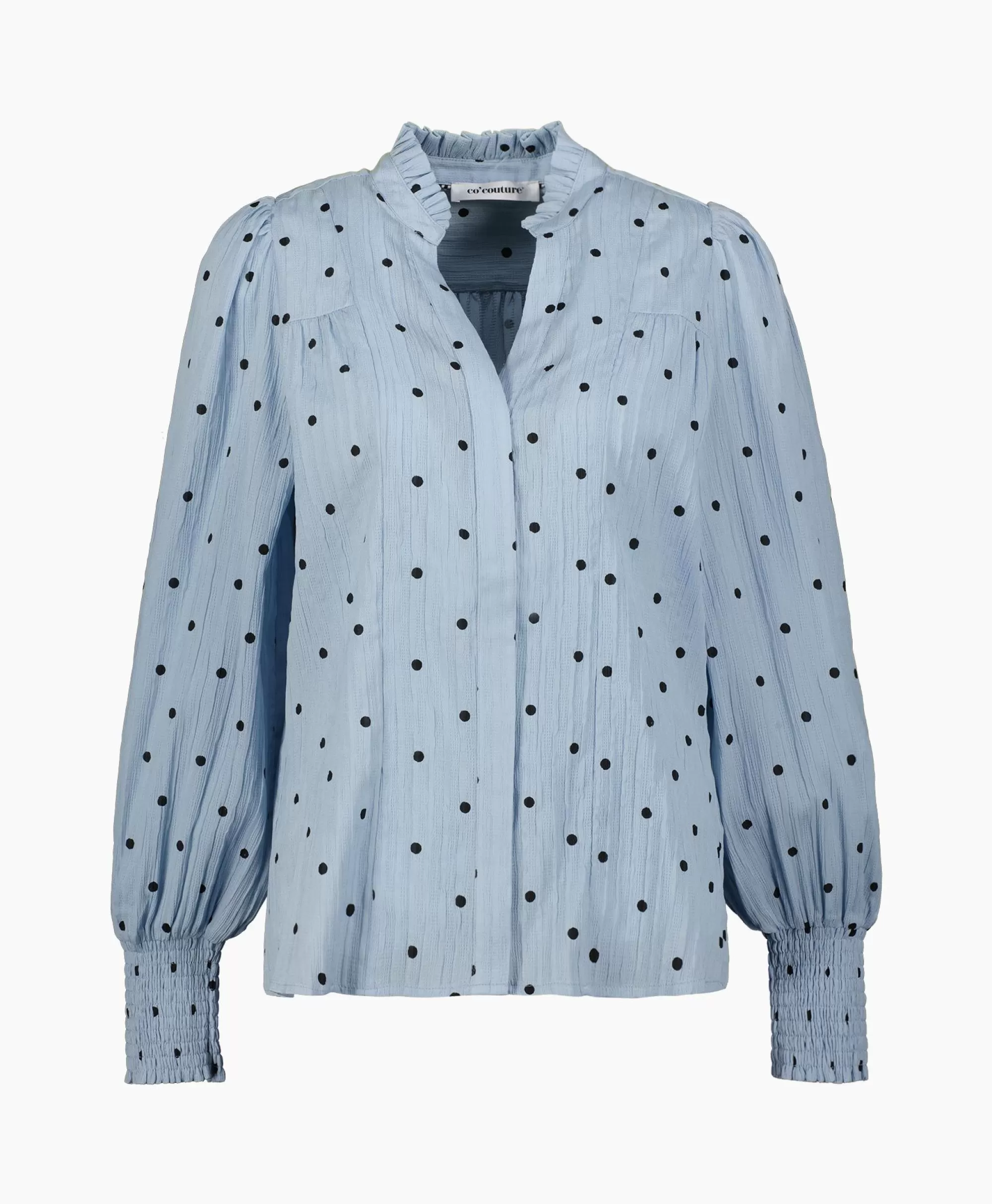 Blouses*Co'couture Co'Couture Blouse Dora Dot Blauw