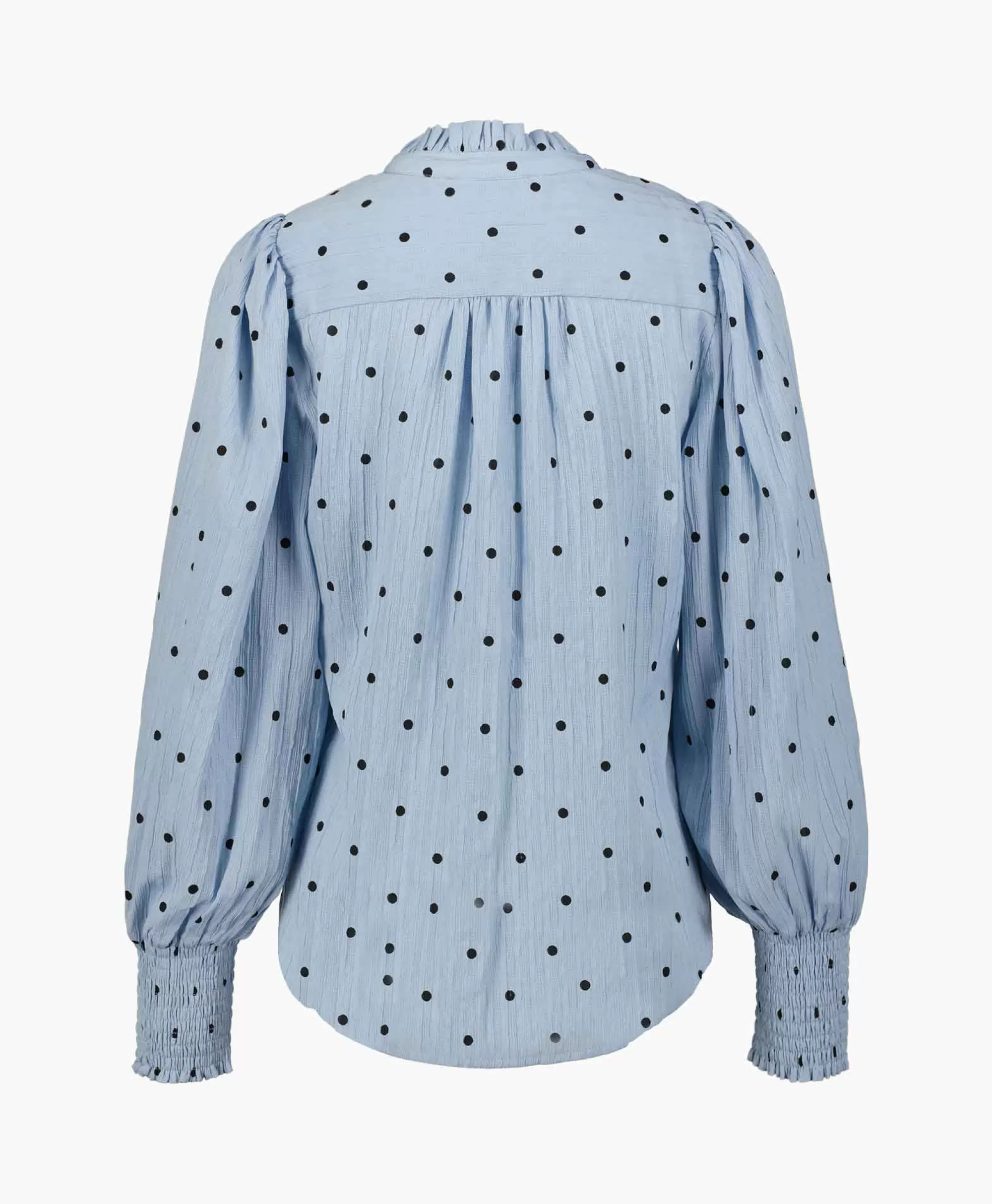 Blouses*Co'couture Co'Couture Blouse Dora Dot Blauw