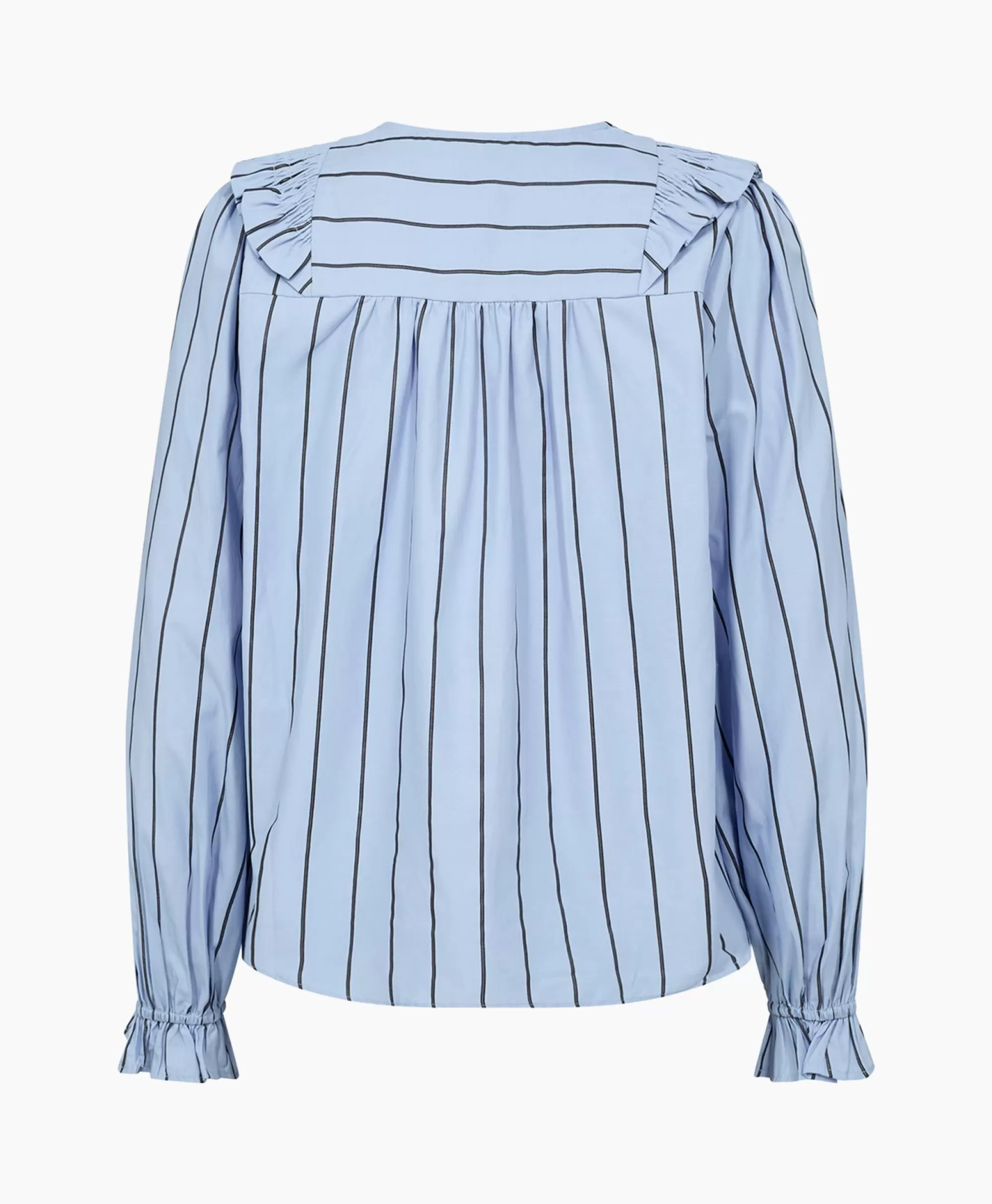 Blouses*Co'couture Co'Couture Blouse Ivana Smock Frill Blauw