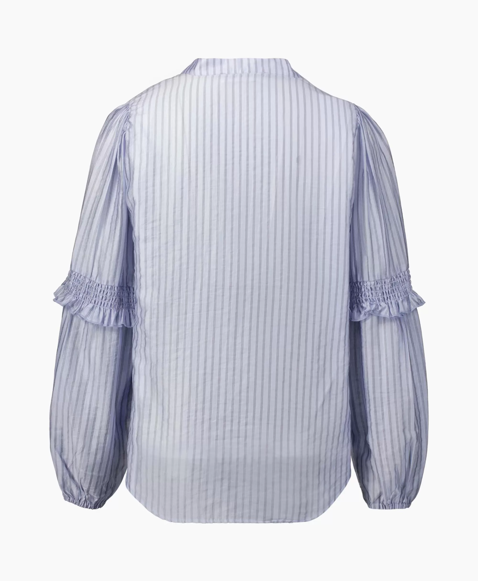 Blouses*Co'couture Co'Couture Blouse Sami Stripe Licht Blauw