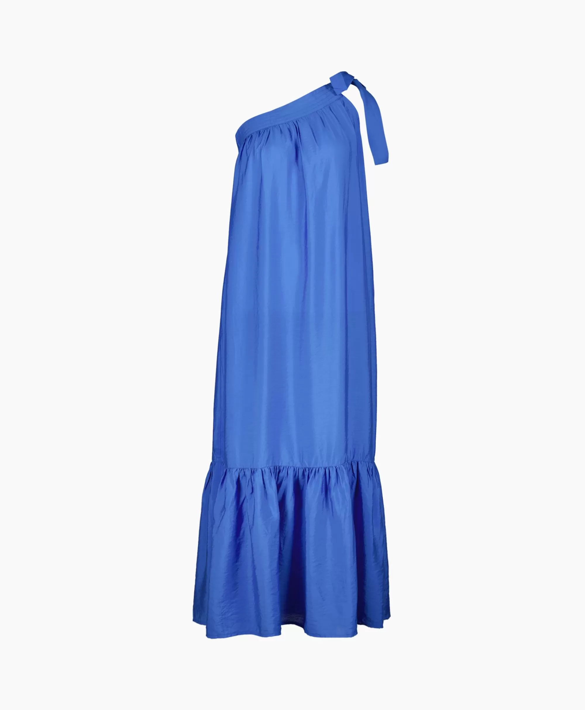 Jurken*Co'couture Co'Couture Maxi Jurk Callum Assymetrisch Blauw