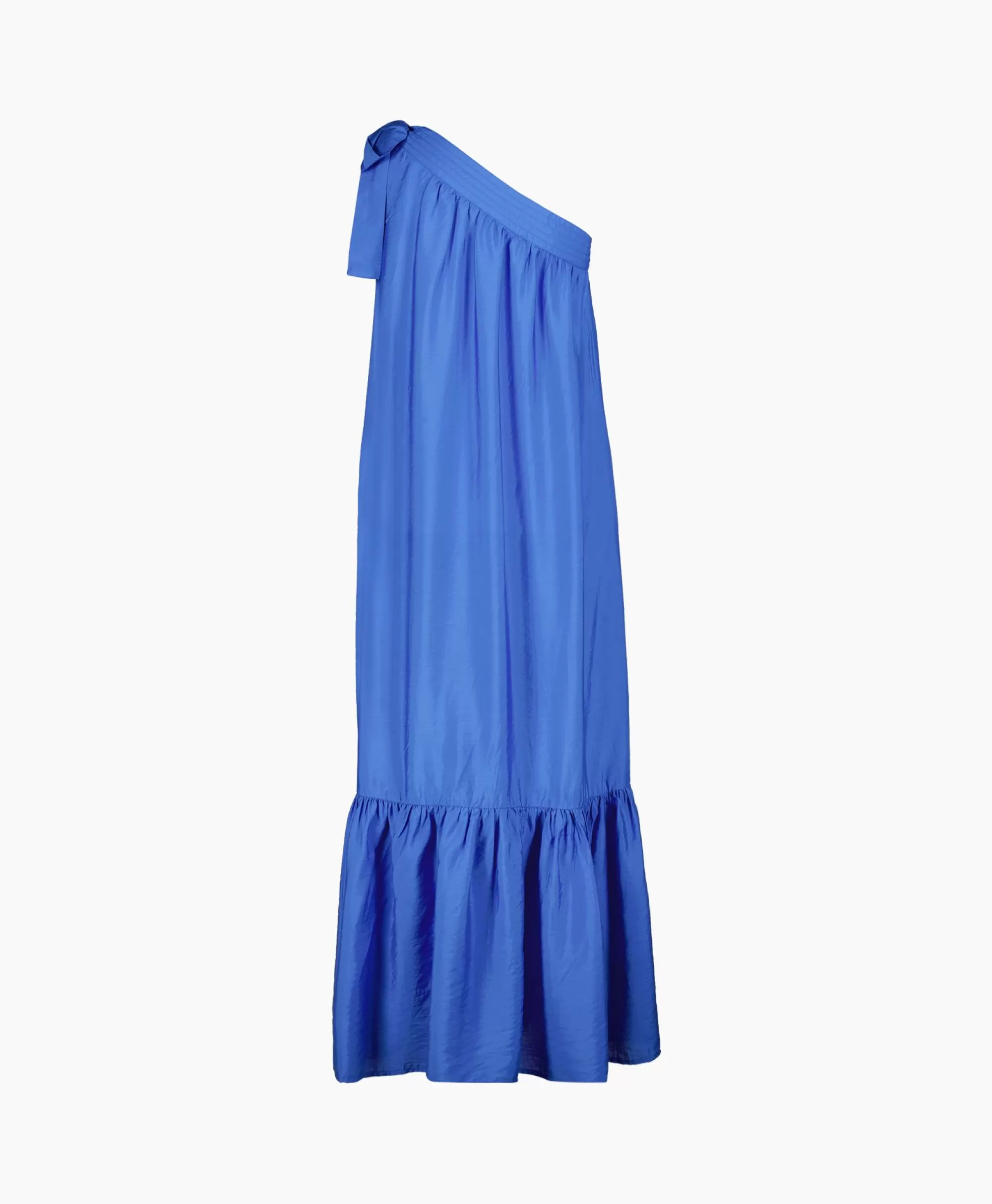 Jurken*Co'couture Co'Couture Maxi Jurk Callum Assymetrisch Blauw