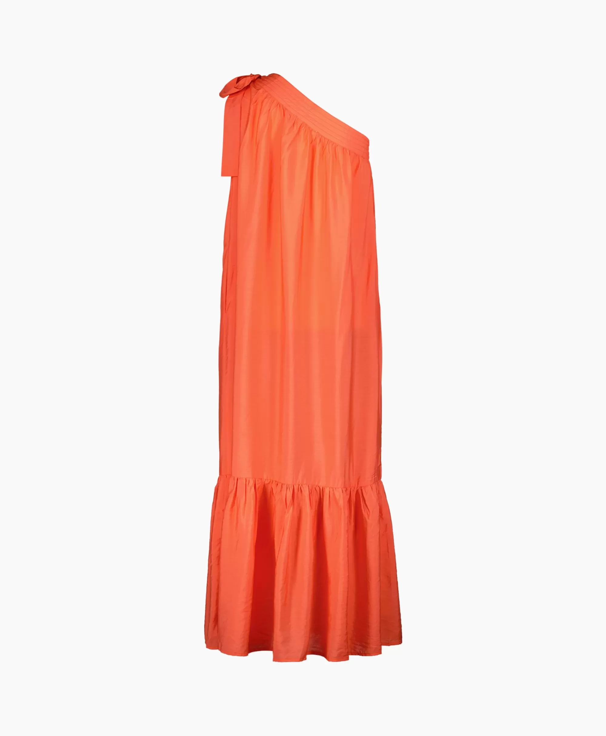 Jurken*Co'couture Co'Couture Maxi Jurk Callum Assymetrisch Peach