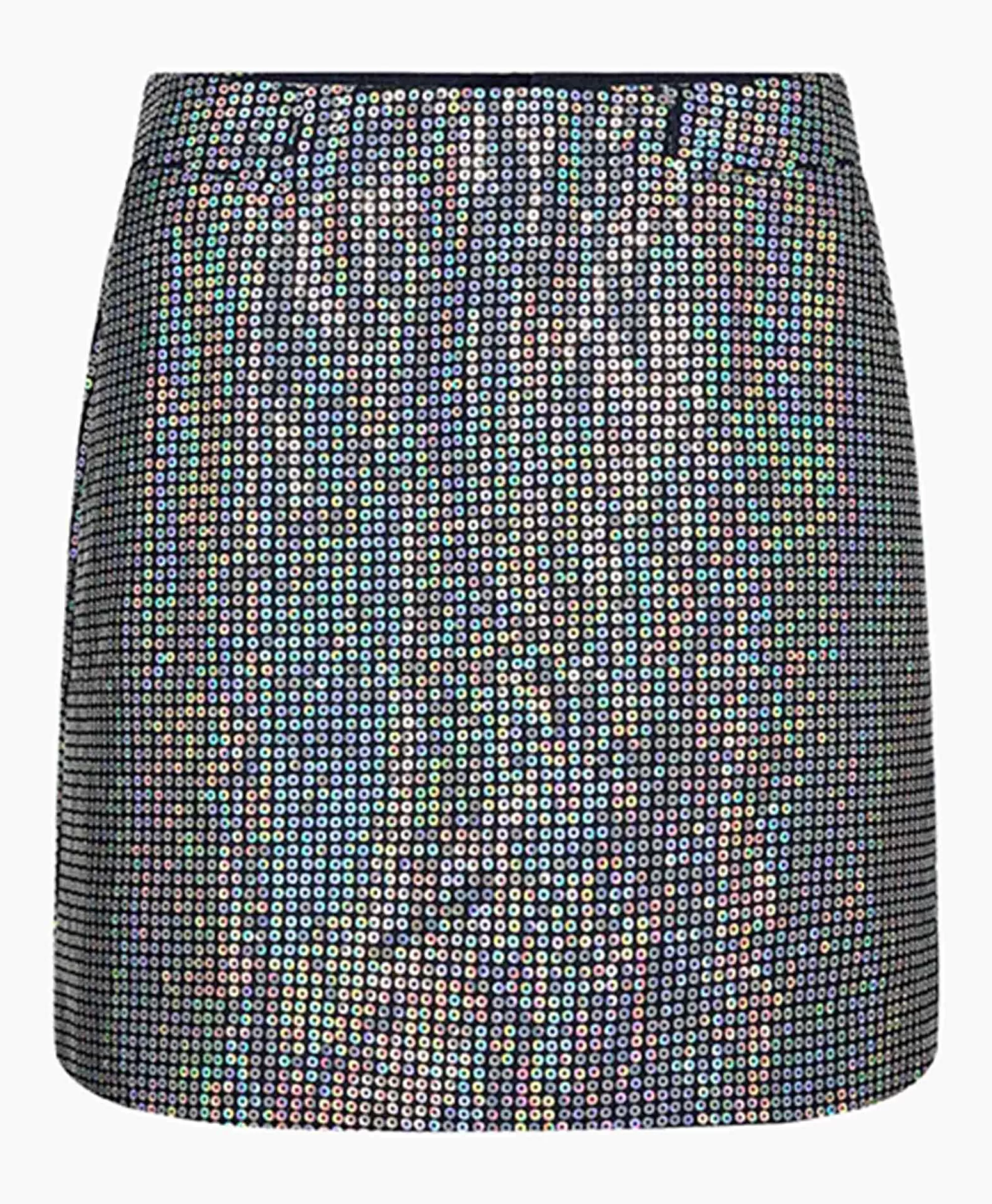 Rokken*Co'couture Co'Couture Minirok Sequincc Denim Mini Donker Blauw