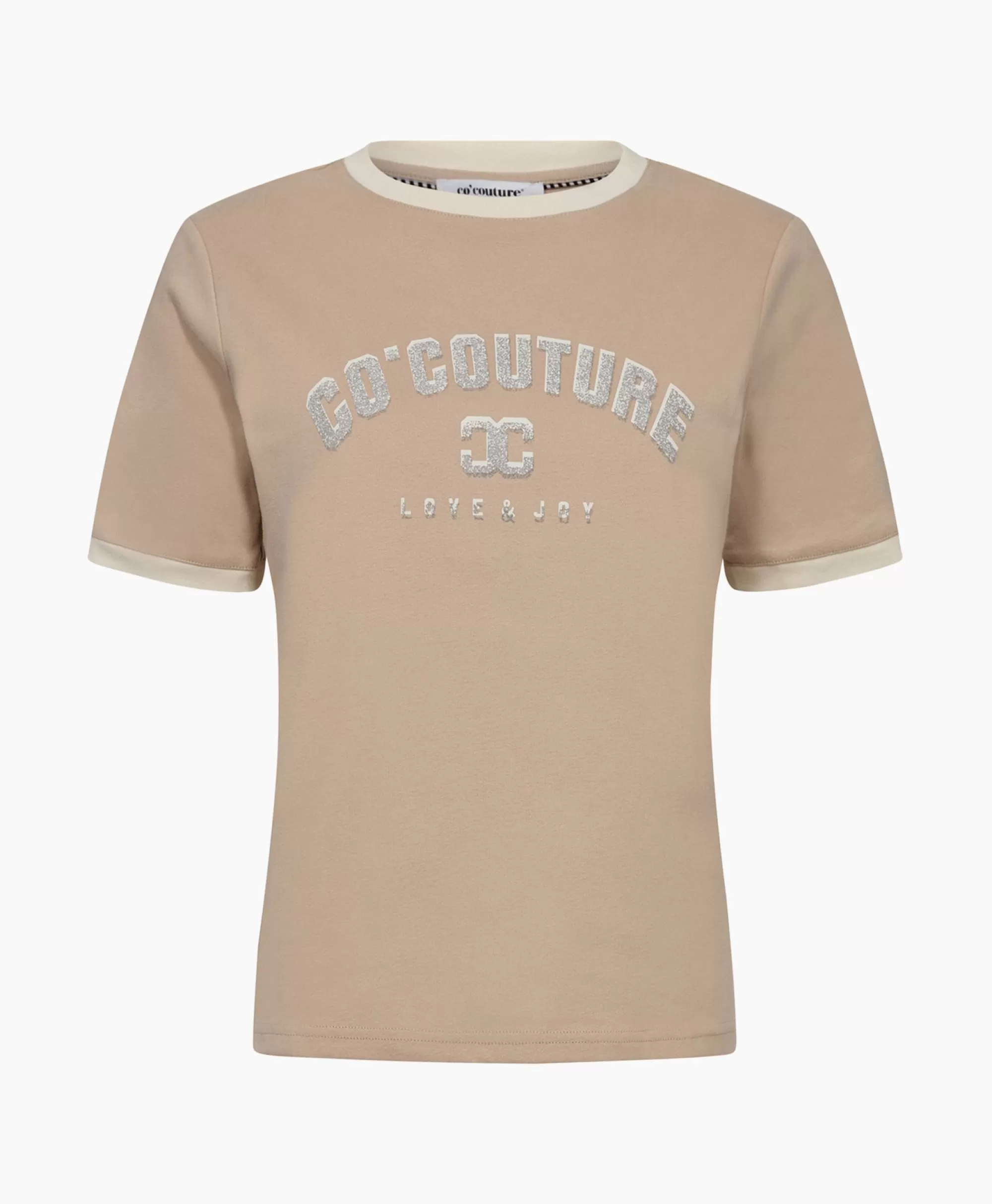 T-Shirts & Tops*Co'couture Co'Couture T-Shirt Korte Mouw Edge Ecru