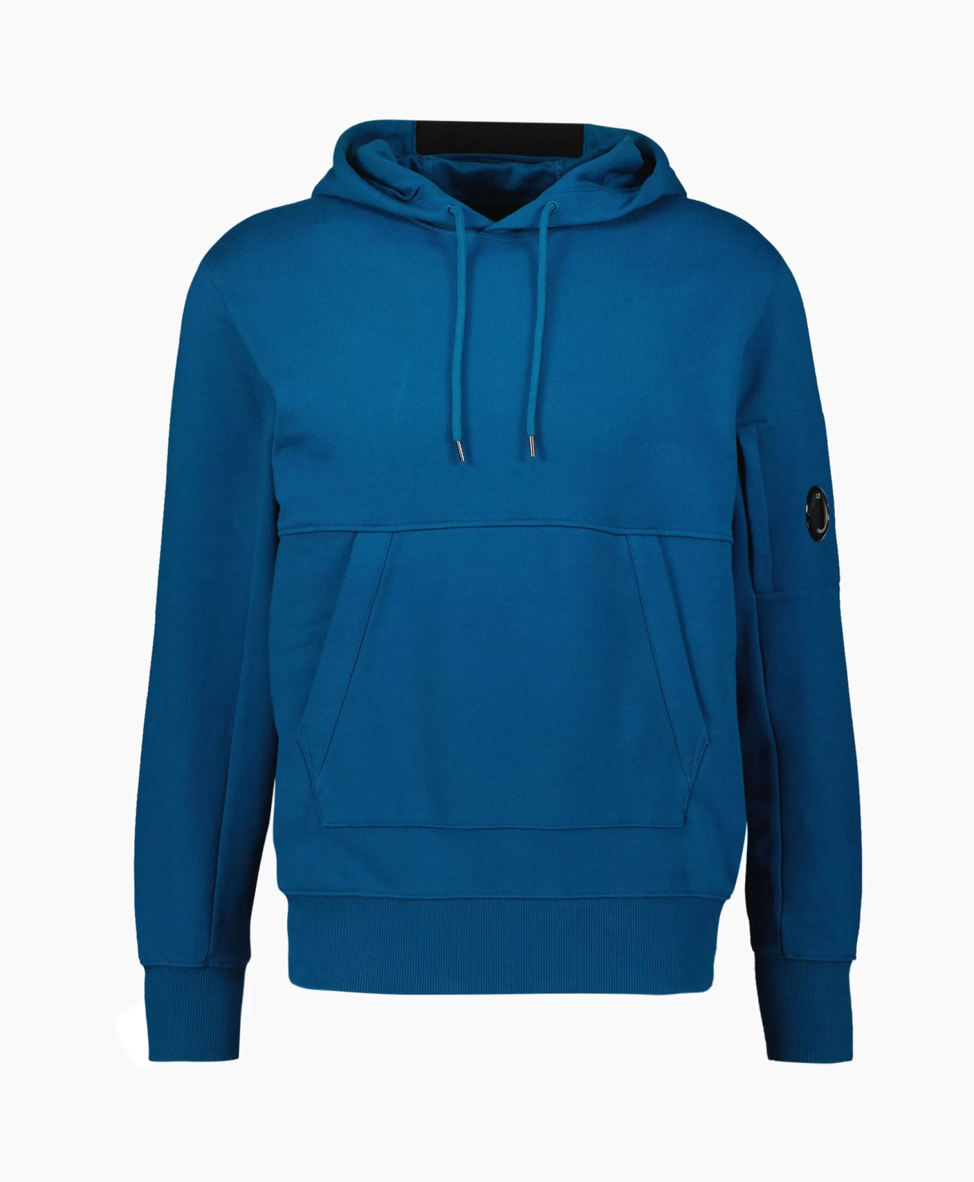 Truien*Cp Company Hoodie Diagonal Raised Fleece Blauw