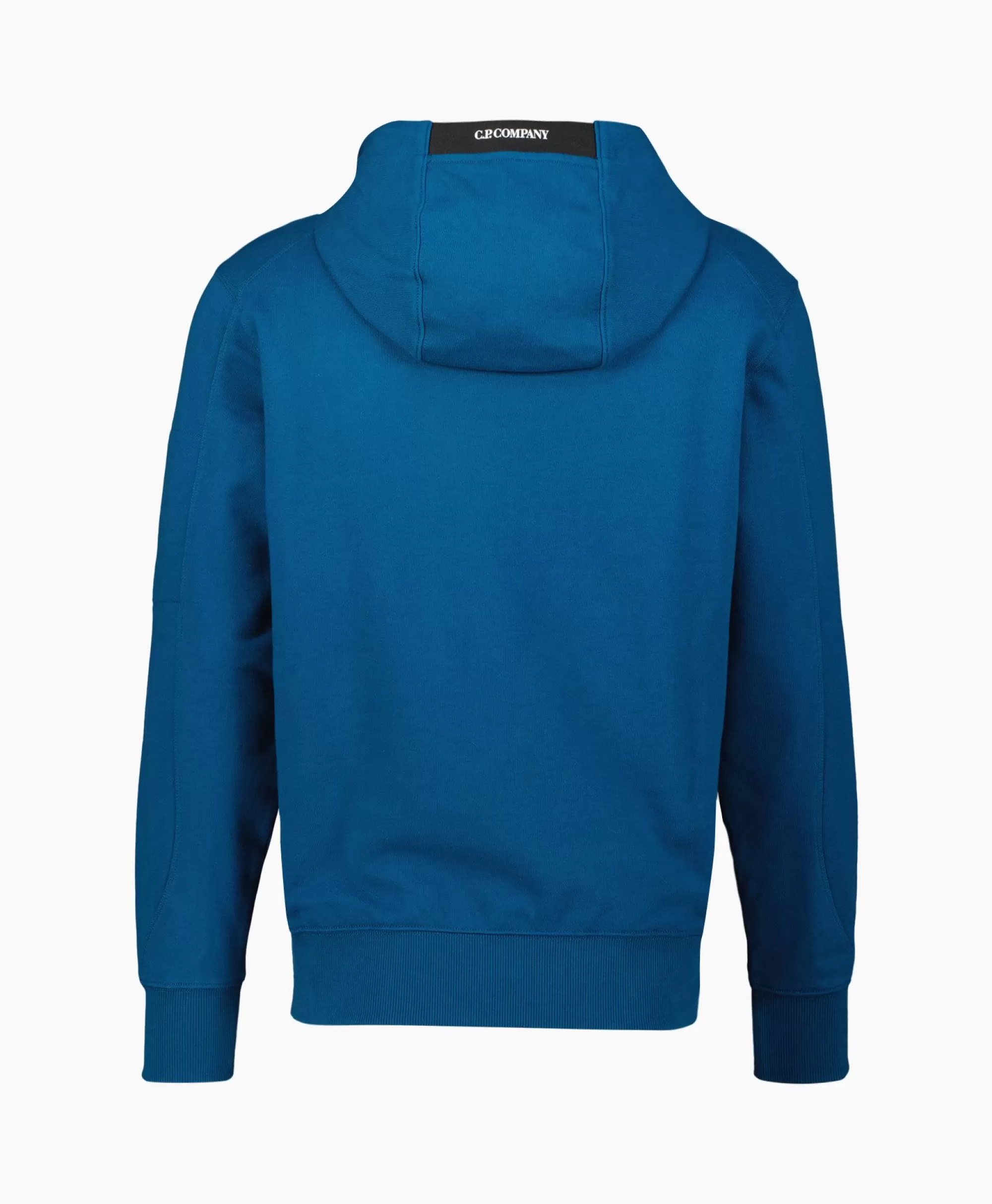 Truien*Cp Company Hoodie Diagonal Raised Fleece Blauw