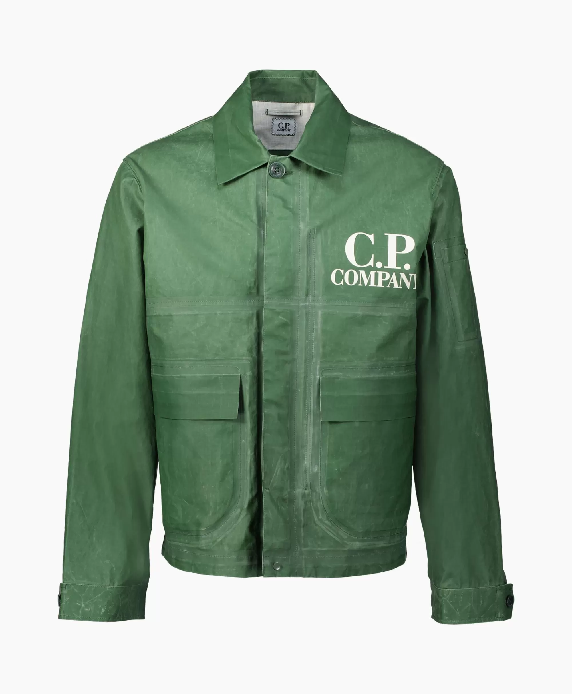 Jassen*Cp Company Jack Coated Groen