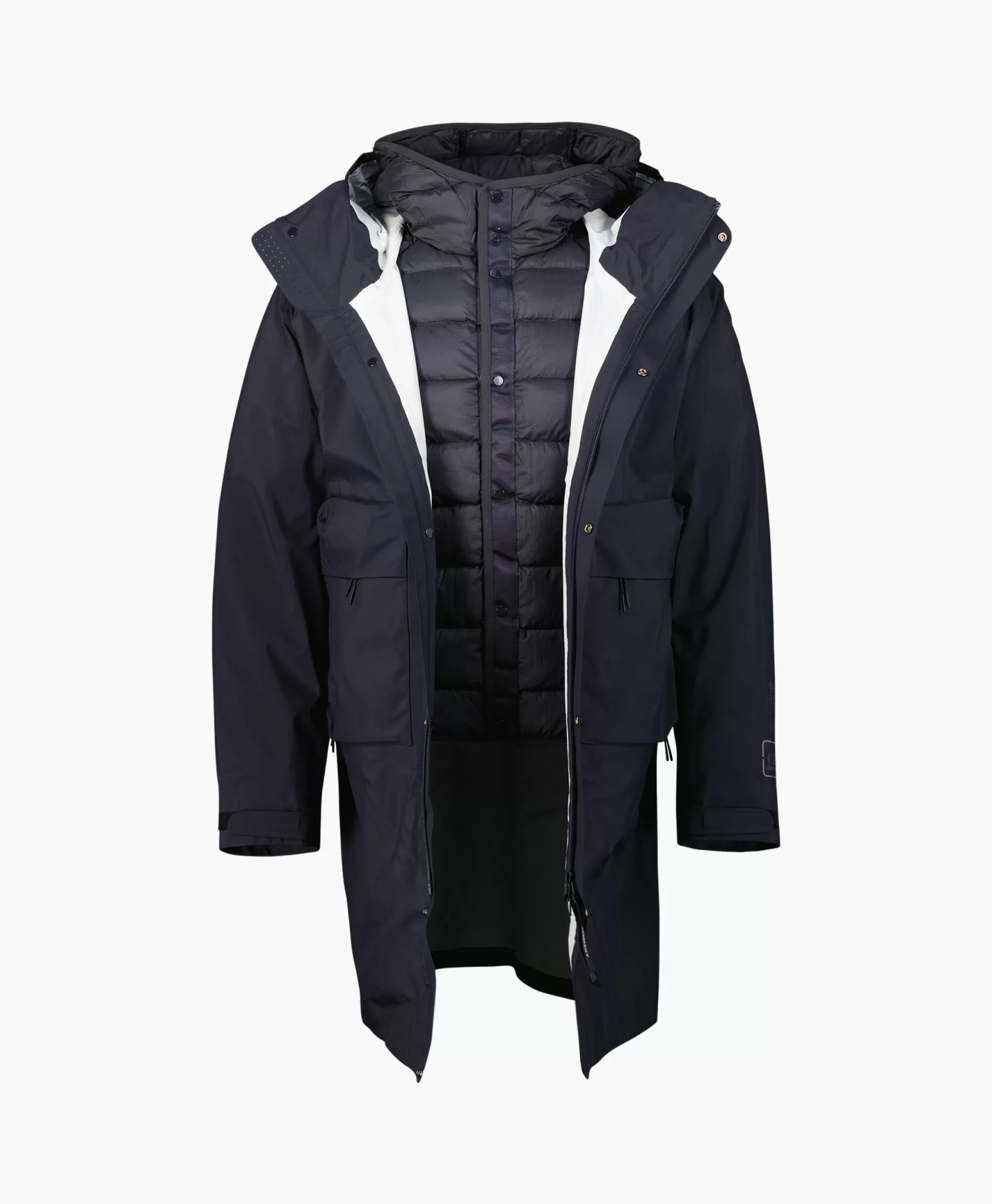 Jassen*Cp Company Jack Outerwear - Long Jacket Blauw