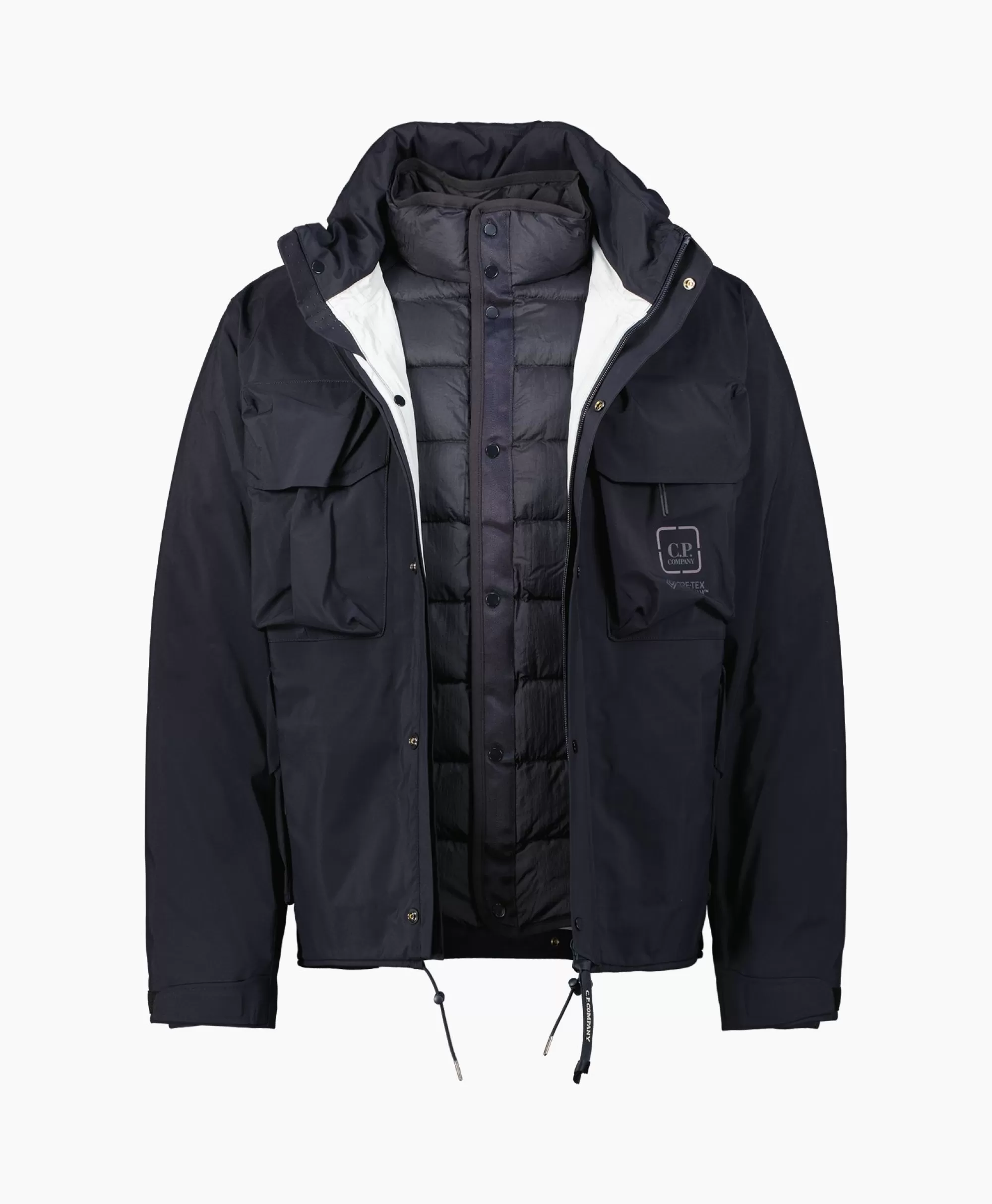 Jassen*Cp Company Jack Outerwear - Medium Jacket Blauw