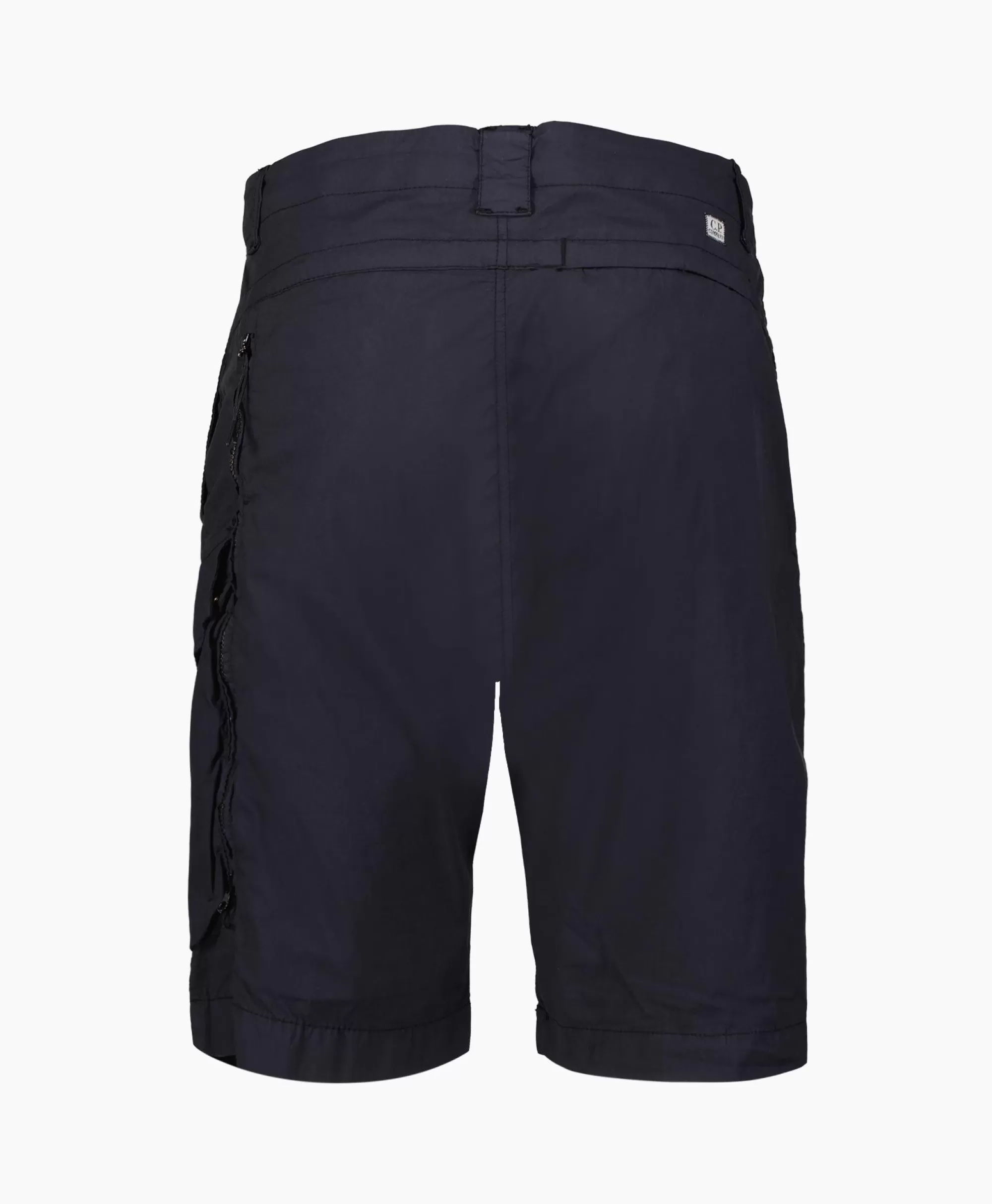 Broeken*Cp Company Korte Broek Fili Stretch Cargo Donker Blauw