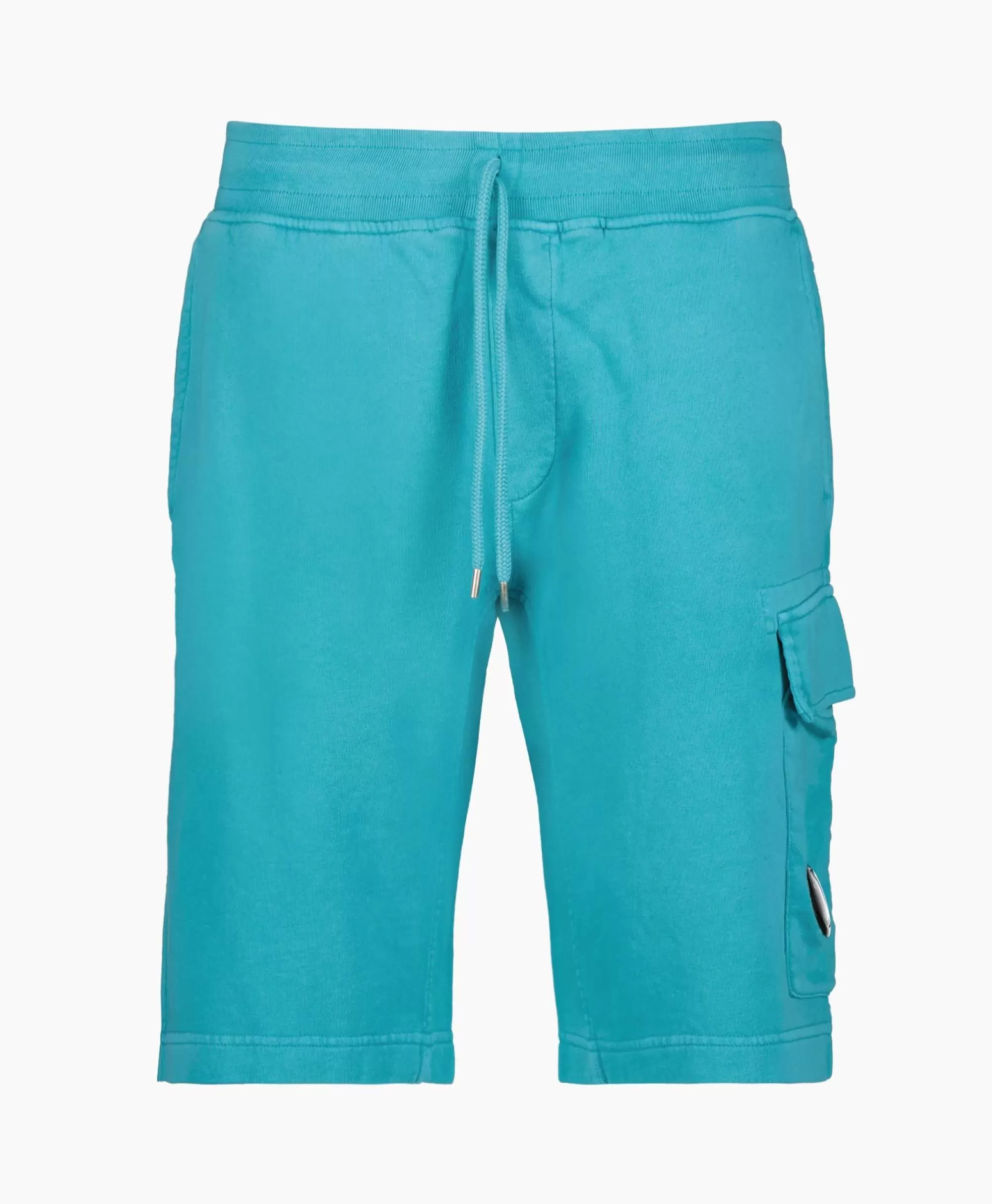 Broeken*Cp Company Korte Broek Short Fleece Cargo Blauw